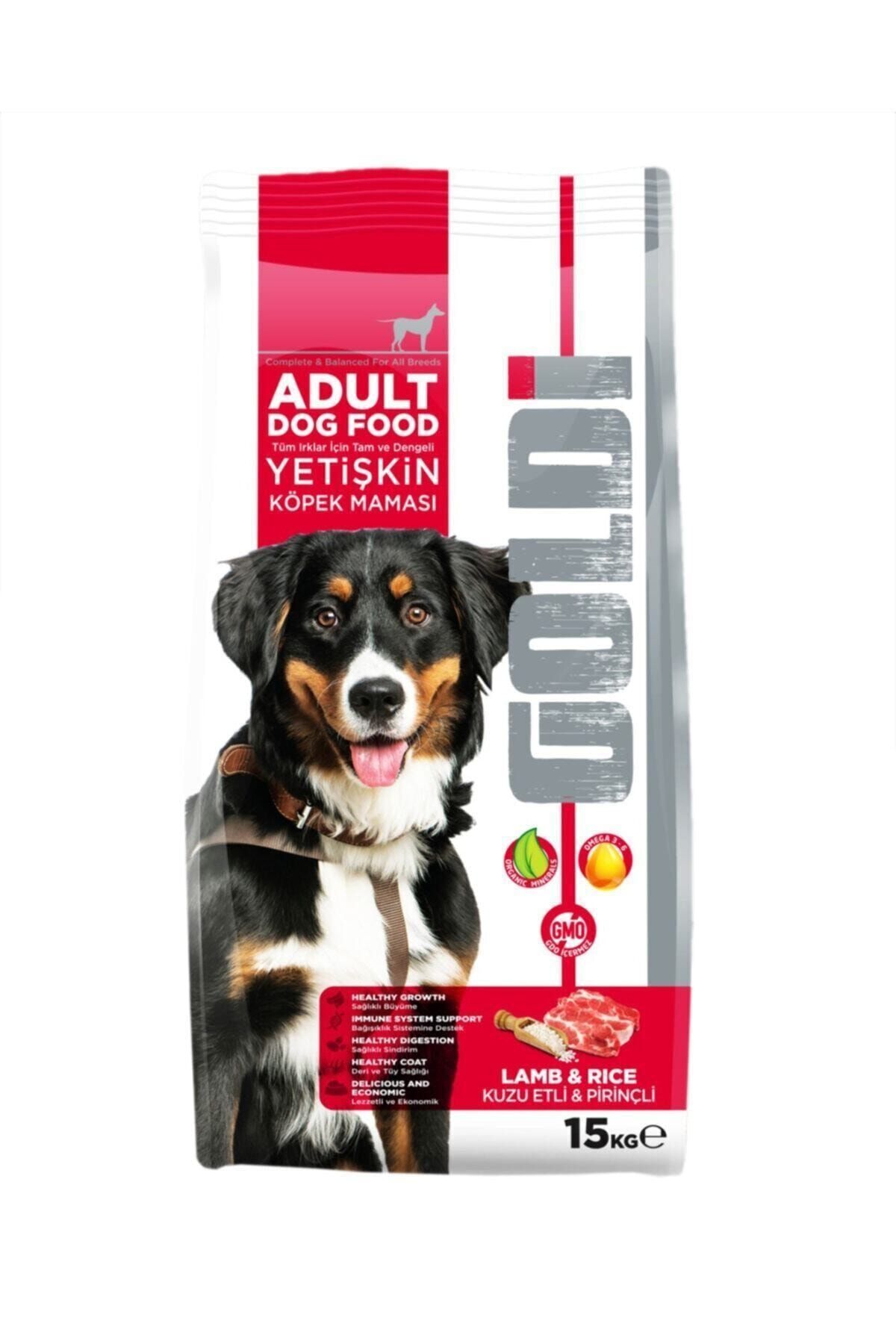 GOLDİ Kuzu Etli Pirinçli Yetişkin Köpek Maması 15 kg