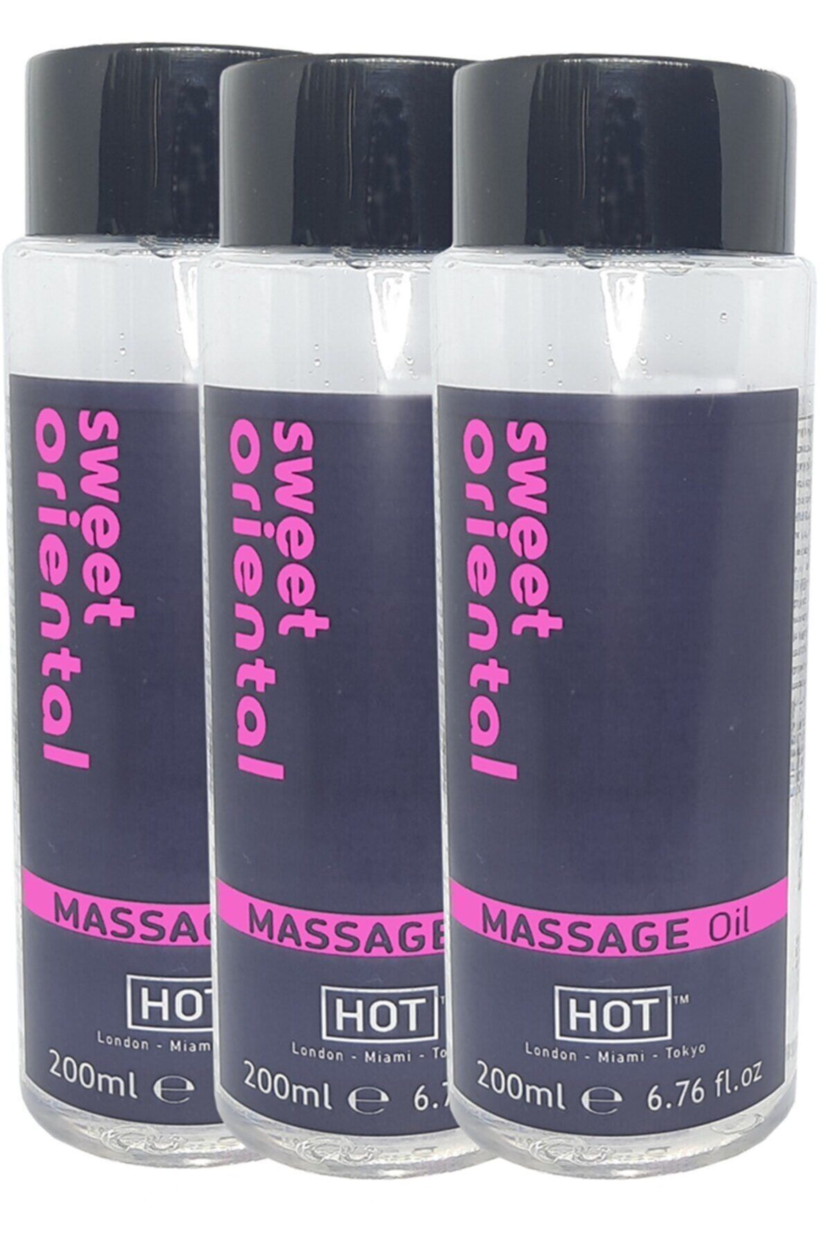Hot Sweet Oriental Aroma Terapi Spa 200ml Aromalı Masaj Yağı (3 Adet)