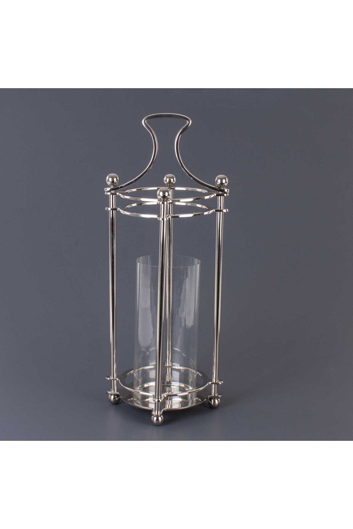 Euro Flora Dekoratif Metal Mumluk Fener 22X59 Cm