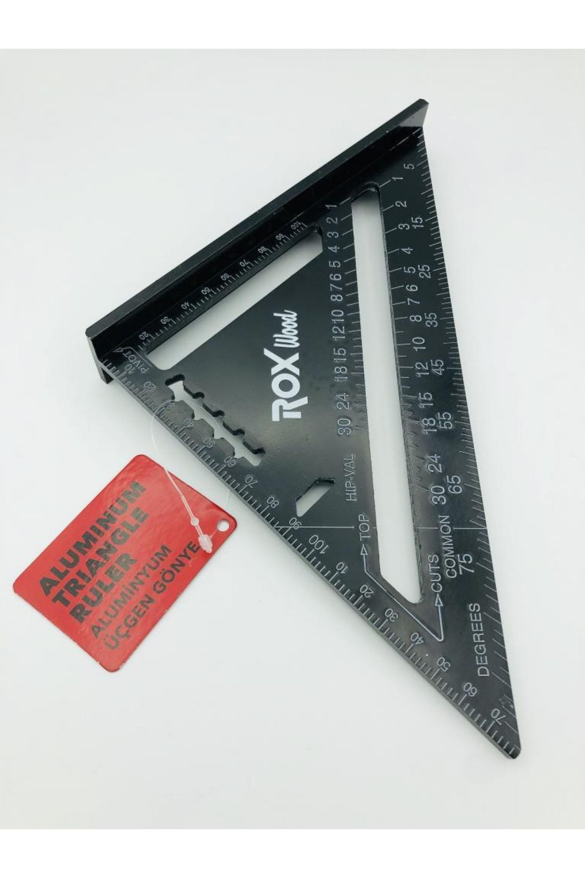 Rox Wood Alüminyum Üçgen Gönye 45 Derece