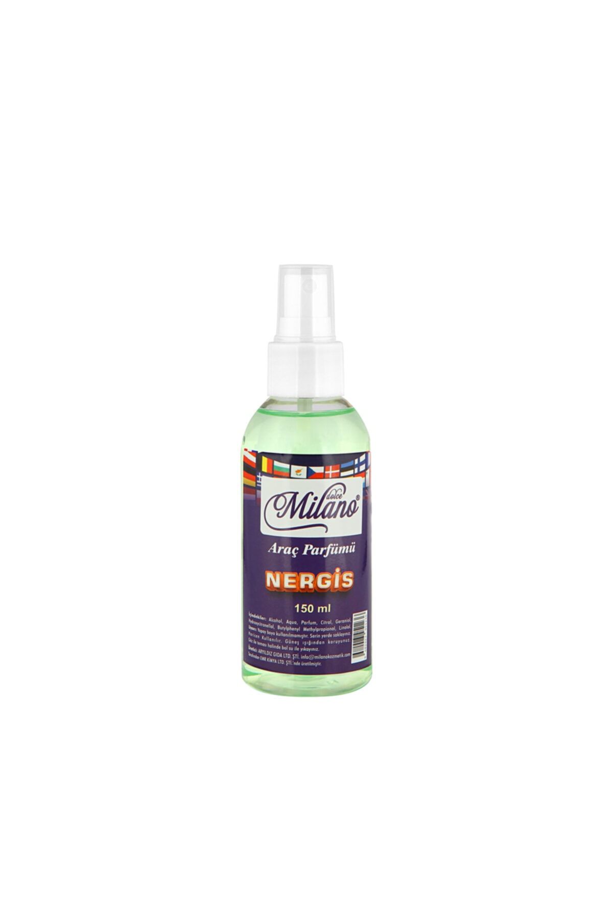 Dolce Milano Sprey Araç Ve Oto Parfümü 150 ml  Nergis
