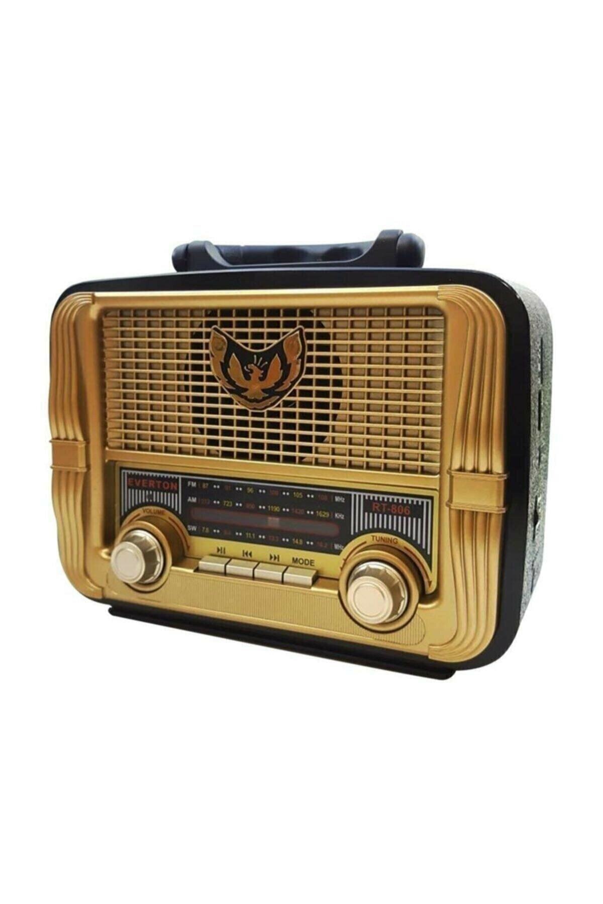 MEGA Radyo Nostalji Şarjlı Pilli Bluetooth Fm/usb/sd/aux Mg-806bt