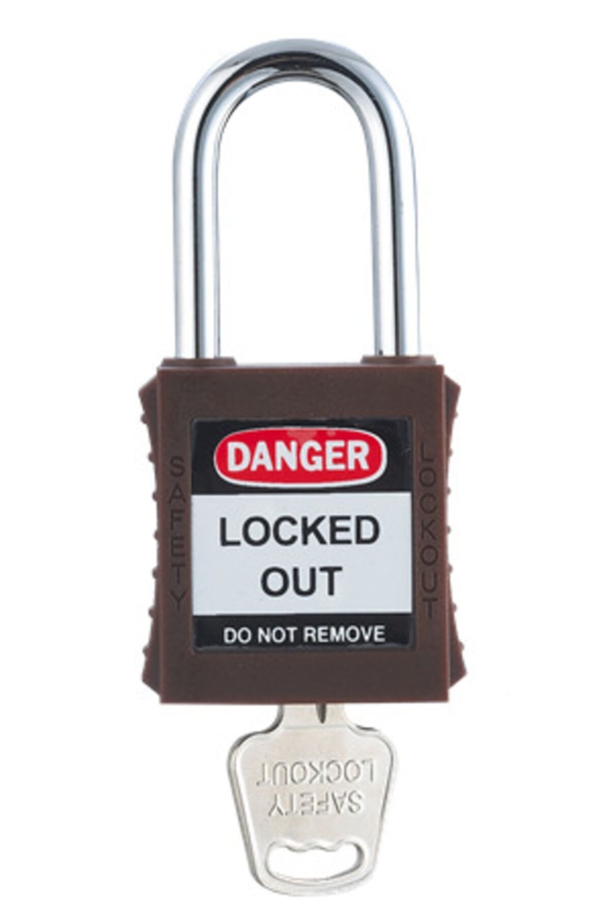 Locksan 38mm Çelik Çene Emniyet Asma Kilit - Kahverengi