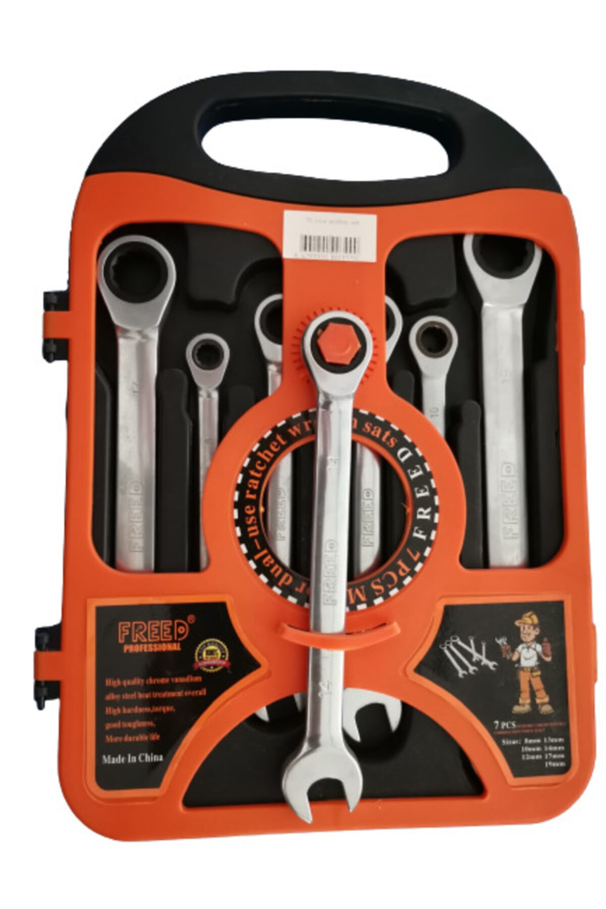 FREED TOOLS Cır Cır Lı 7 Parça Kombine Anahtar Takımı