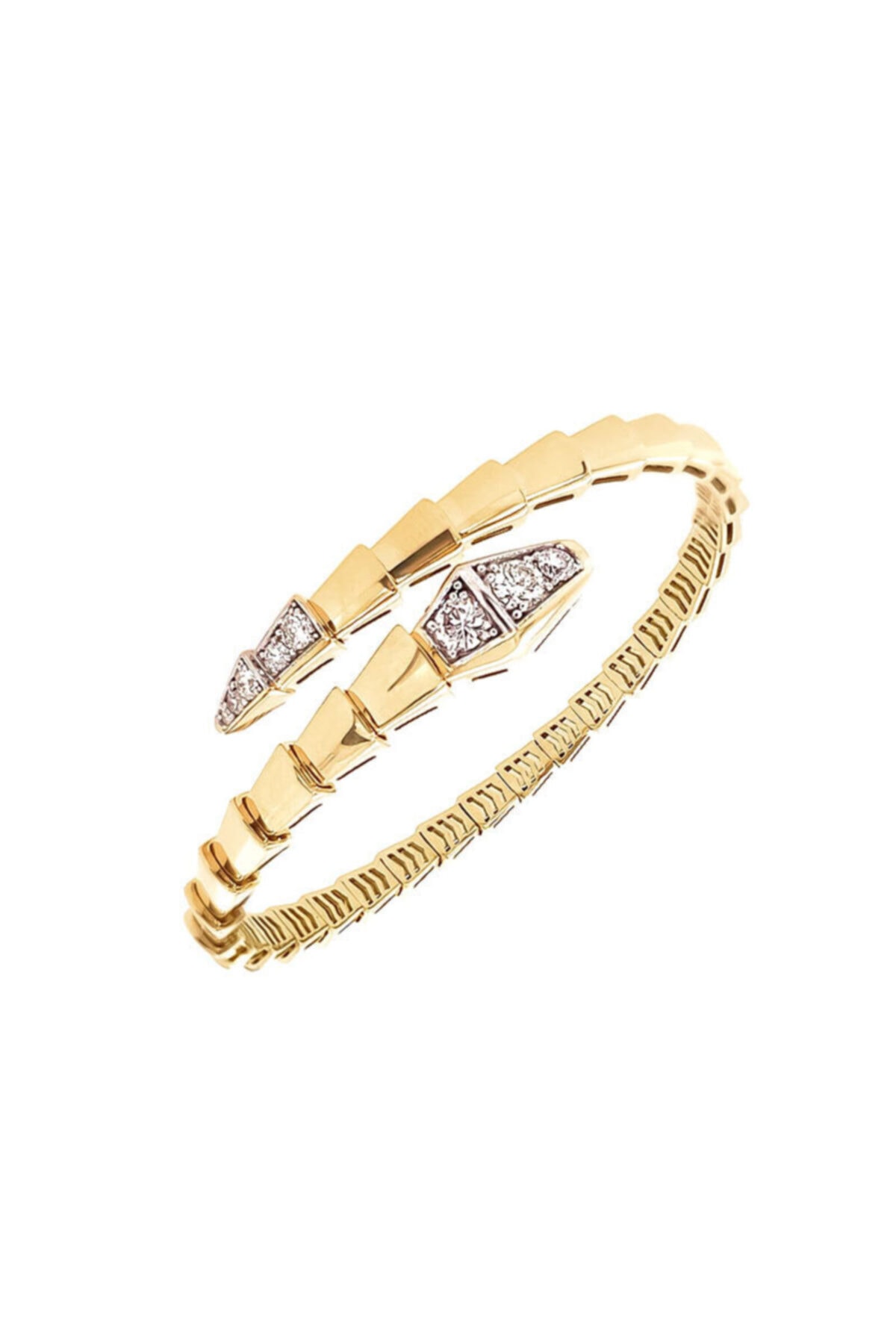EnginGold 14k Altın Yılan Model Kelepçe Bilezik