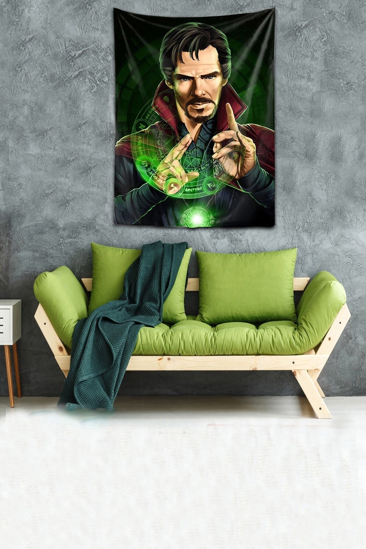 Gökotta Benedict Cumberbatch Dr Strange Yıkanabilir Leke Tutmaz Kumaş Duvar Örtüsü Duvar Halısı Tapestry