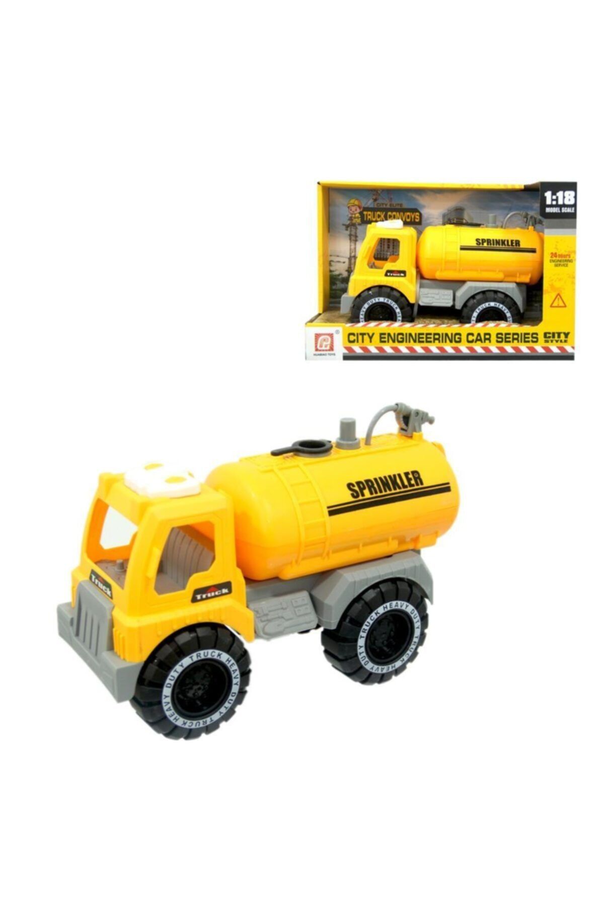BİRLİK TOYS Şu Fışkırtan Inşaat Su Tankeri Oyuncak