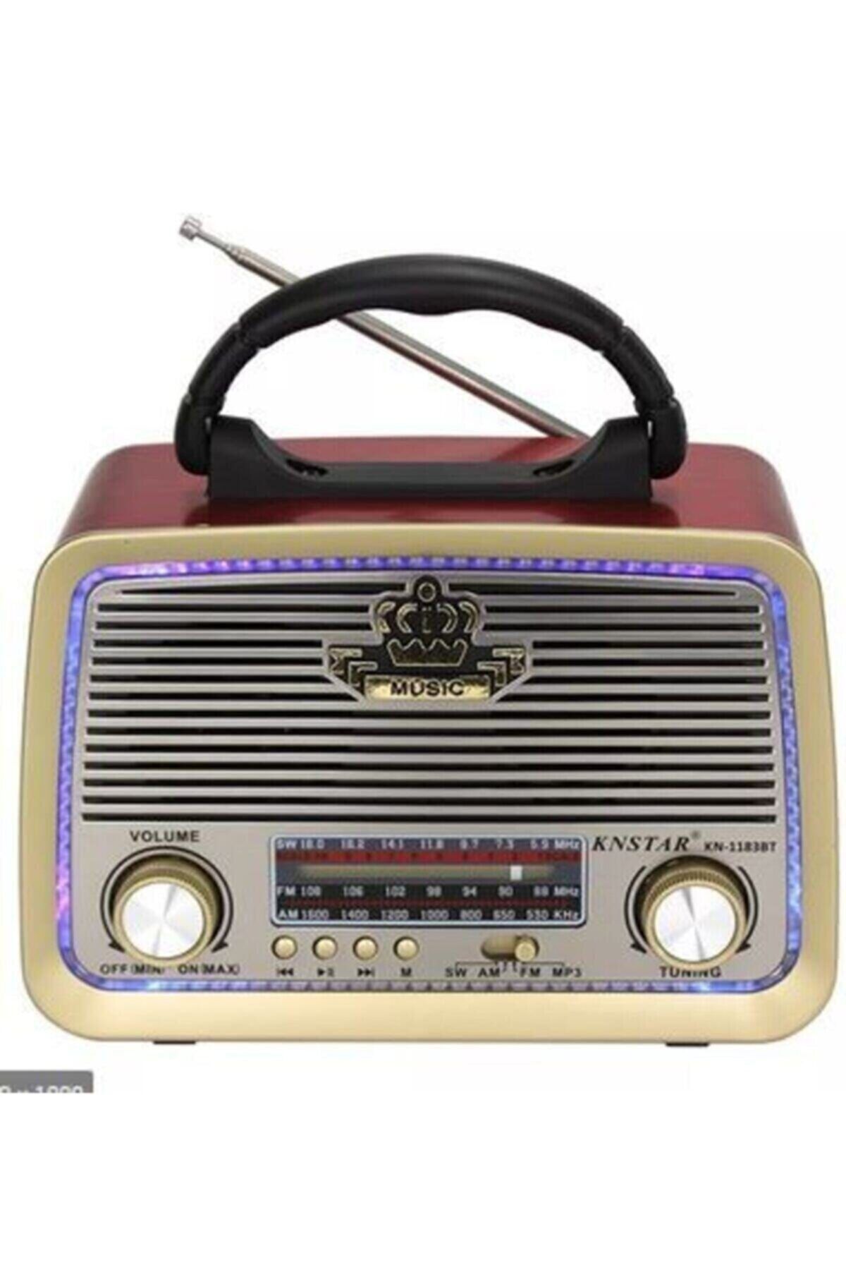 POWERWAY Antika Ahşap Radyo Bluetooth Hoparlör Usb - Mp3 Çalar, Hediyelik Nostalji Radyo Hoparlör