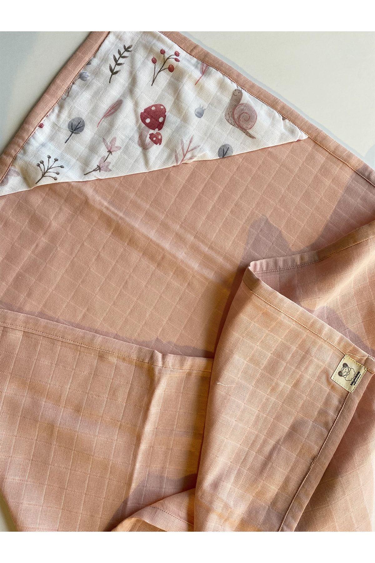Babyandsheep Pembe Müslin Bebek Kurulanma Örtüsü