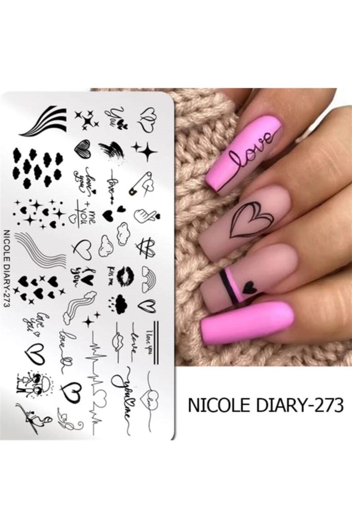 NICOLE Diary Metal Stampa Tabakası 273 (52453)