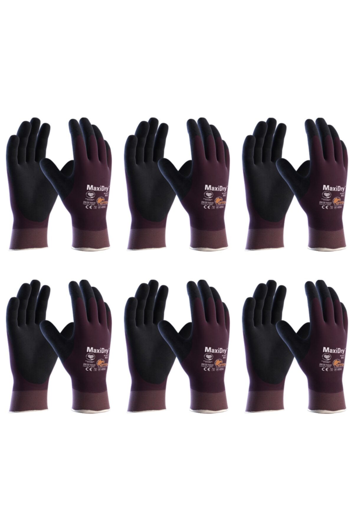 ATG Maxidry® 56-427 Fully Iş Eldiveni Medium No:8 6 Çift