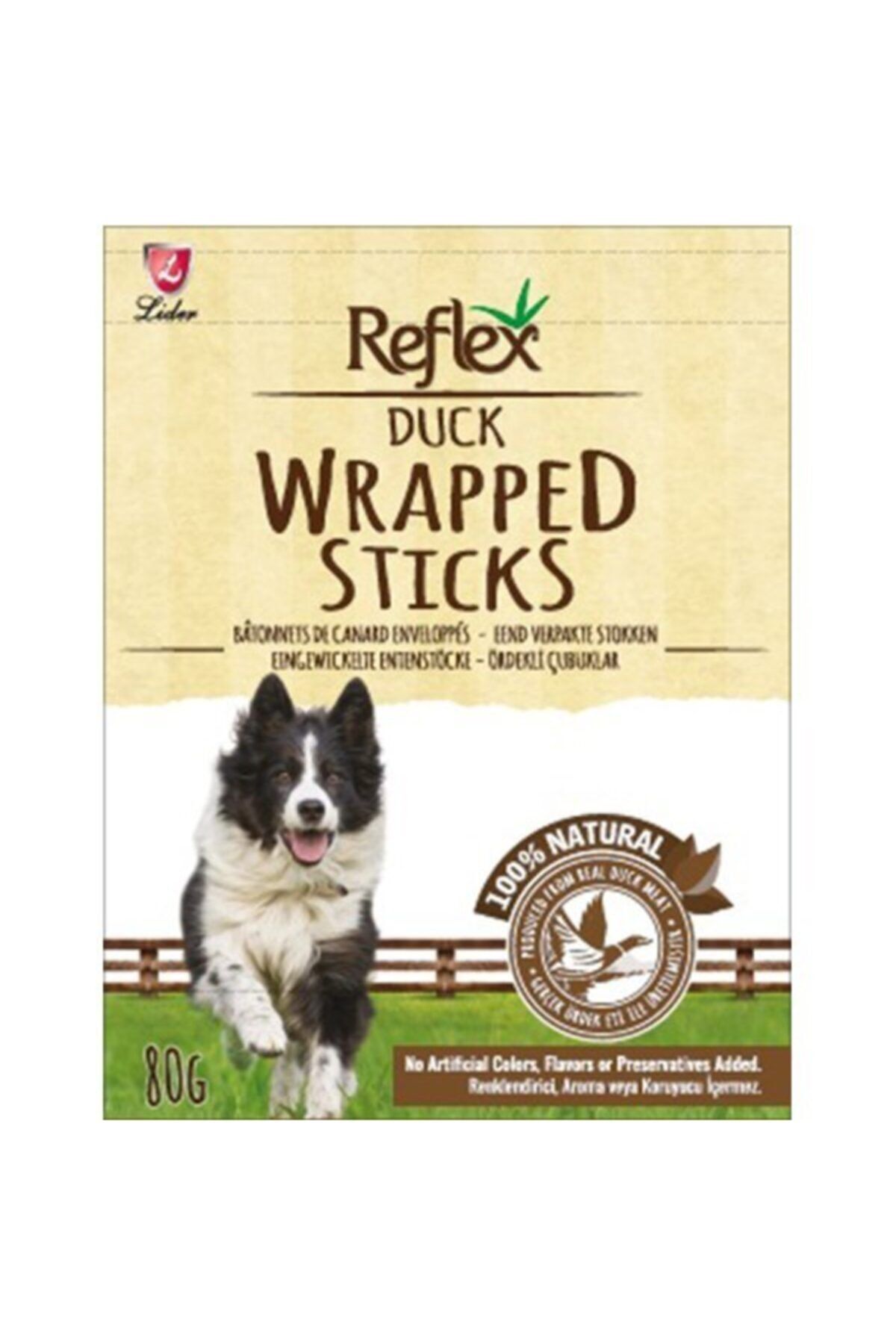 REFLEKS Reflex Wrapped Sticks Ördekli Köpek Ödül Çubukları 80 Gr