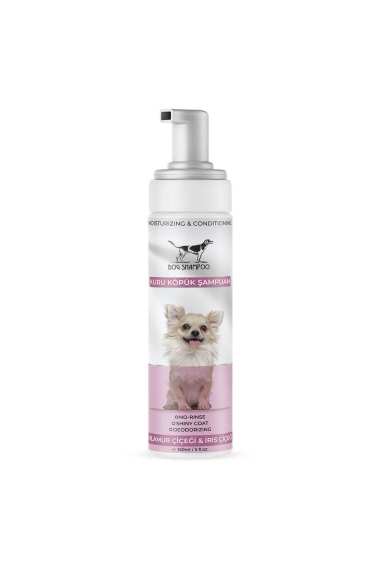 Catidea Beyaz Linda Çiçeği Kokulu Köpük Köpek Şampuanı 150 Ml