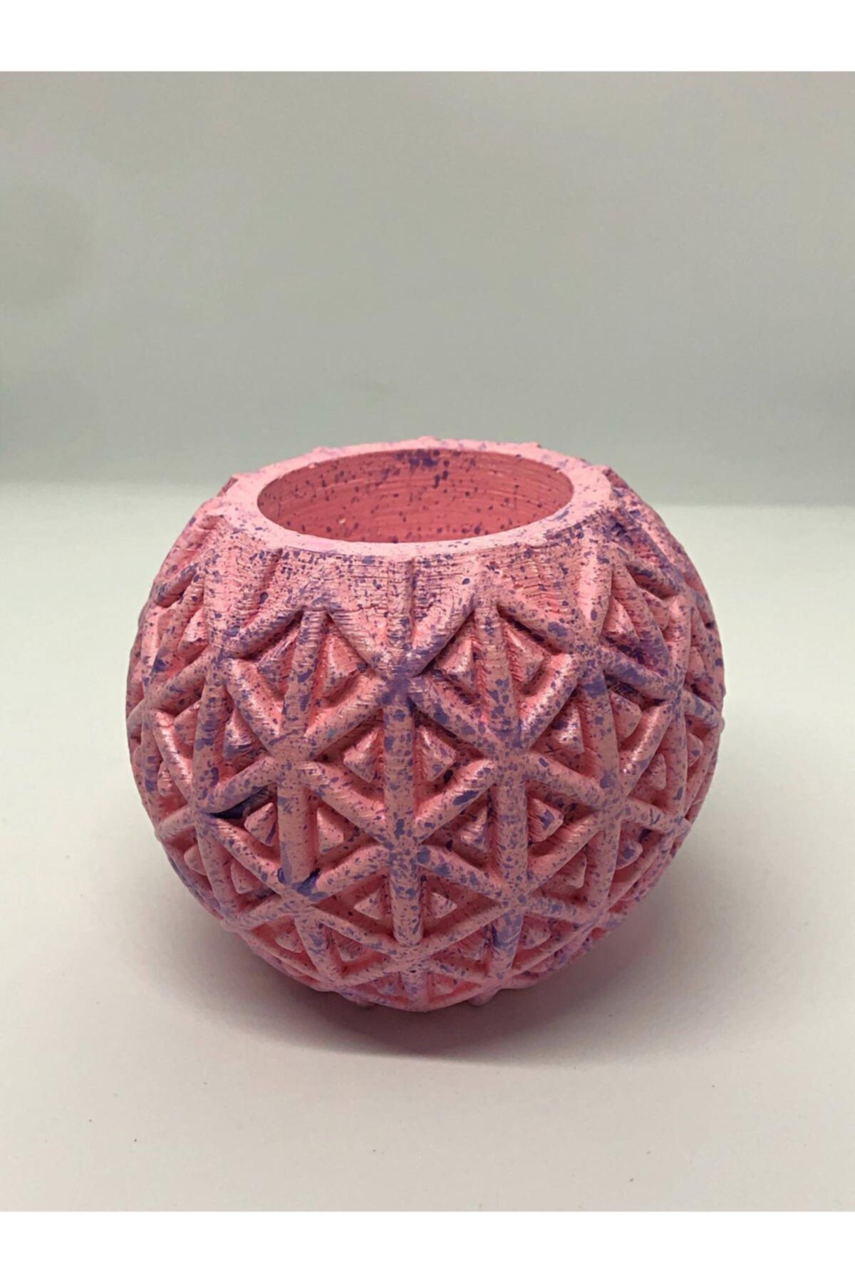 Defne Pembe Beton Saksı/mumluk