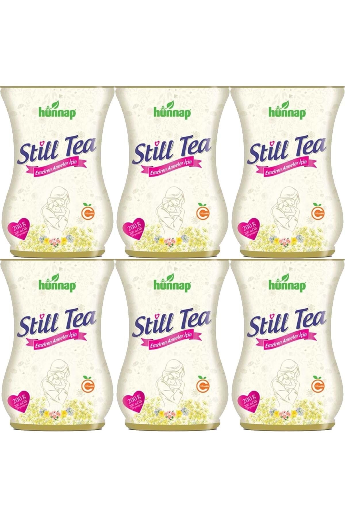 Hünnap Steel Tea Emziren Anneler Için Süt Arttırıcı Içecek 200gr (6 LI SET)