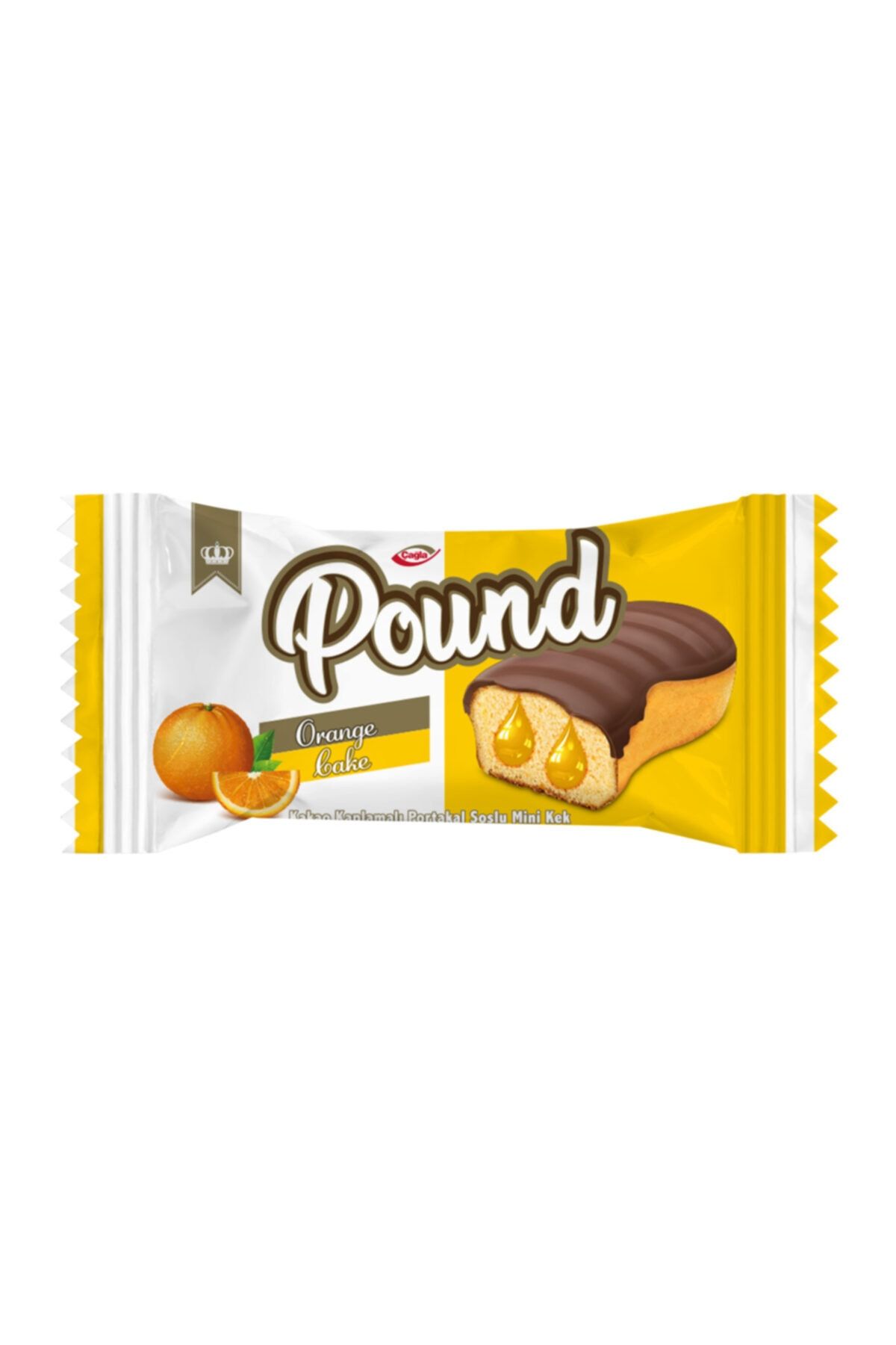 Pound Mini Kakao Kaplamalı Portakal Soslu Kek 30gr*24 Adet