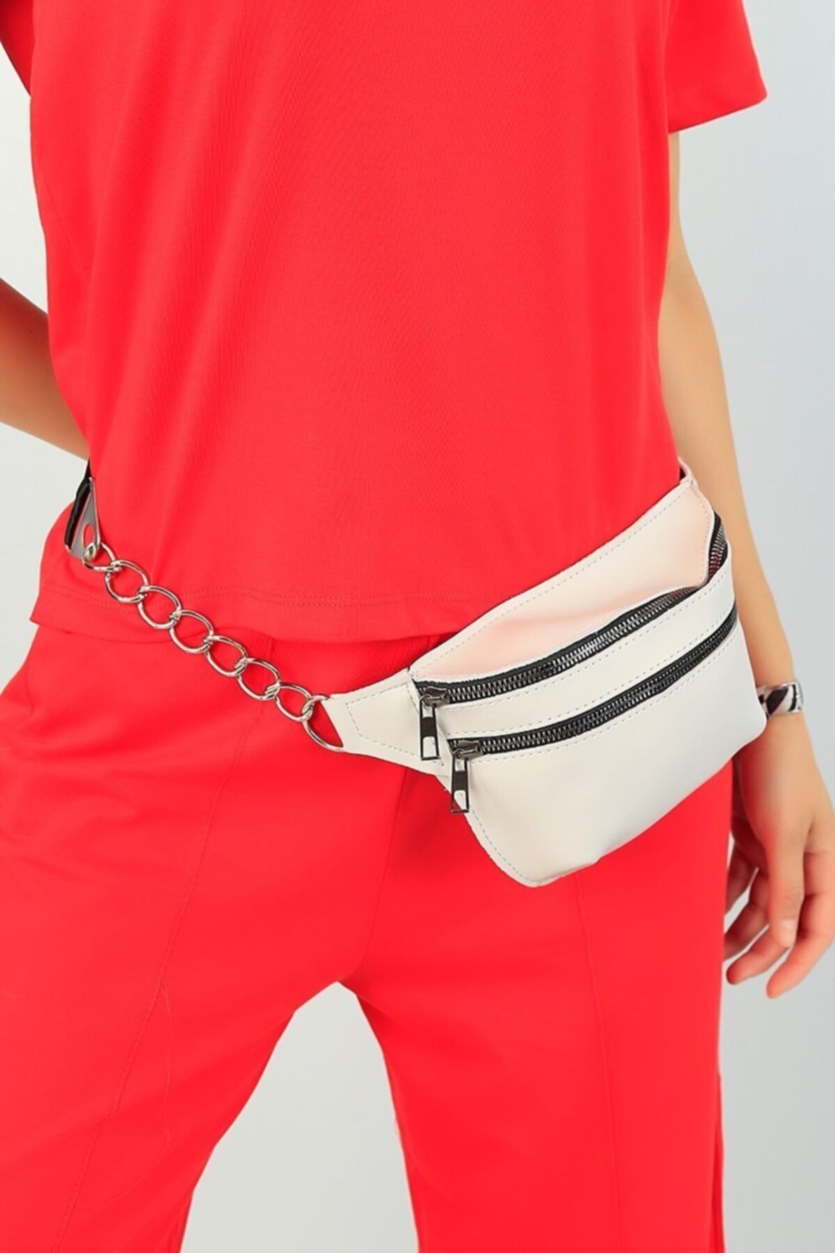 Afilva Kadın Krem Bel Çantası