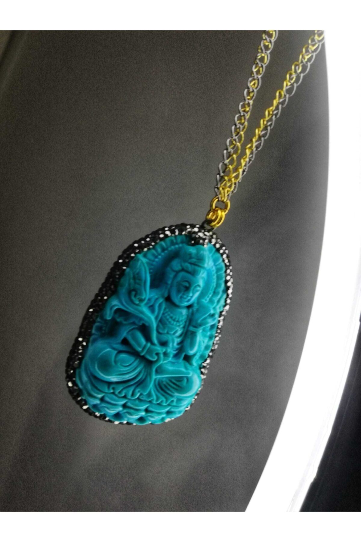 BXKUP Vintage Swarovski Özel Tasarım Kolye