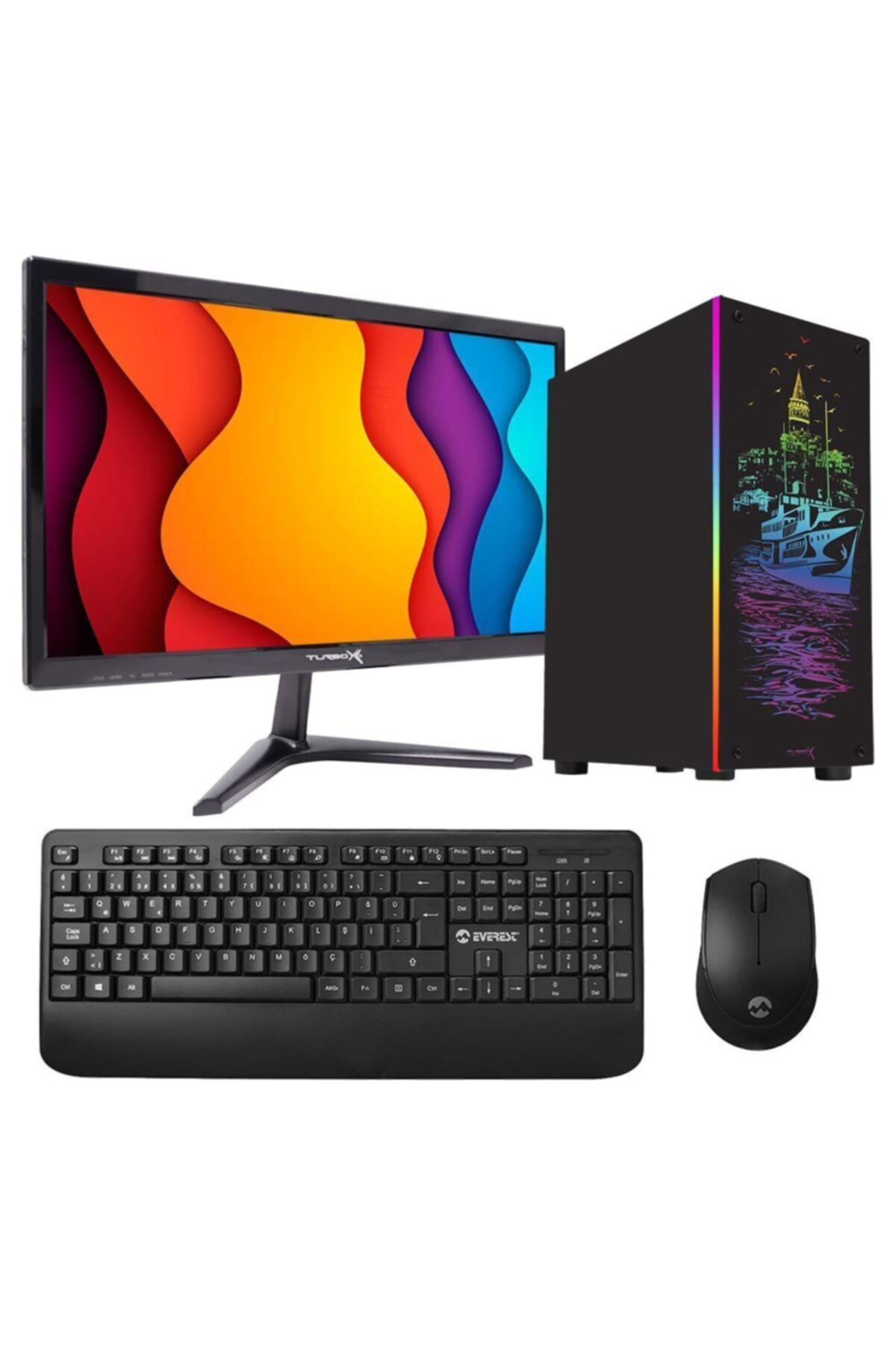 TURBOX Tx1134 I5 650 8gb Ram 256gb Ssd 19.5'' Monitör Masaüstü Ofis Bilgisayarı