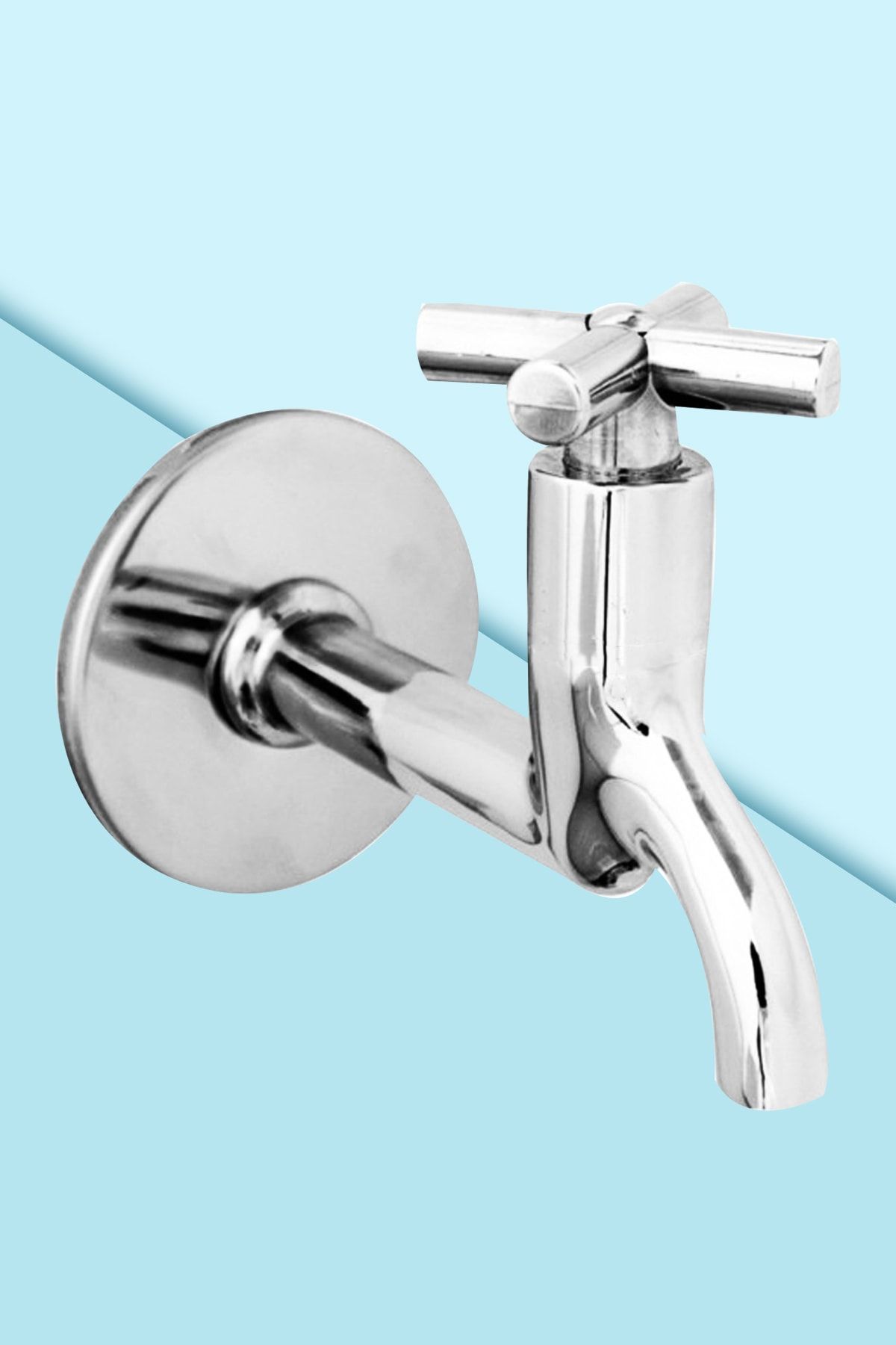 Uniquem Zamak Koçbaş 4 Kollu Tek Su Girişli Banyo Tuvalet Bahçe Musluğu