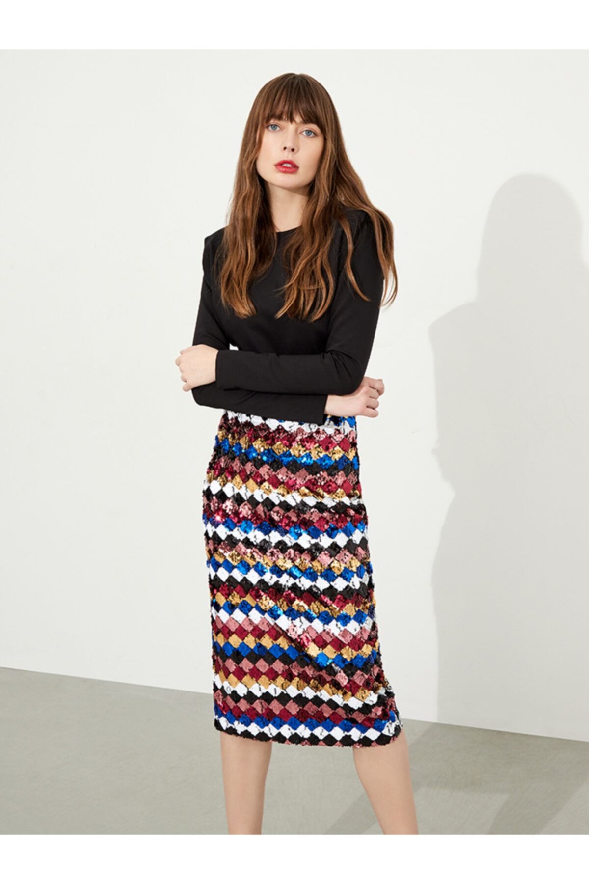 Good Look Company Gigi Payetli Midi Etek