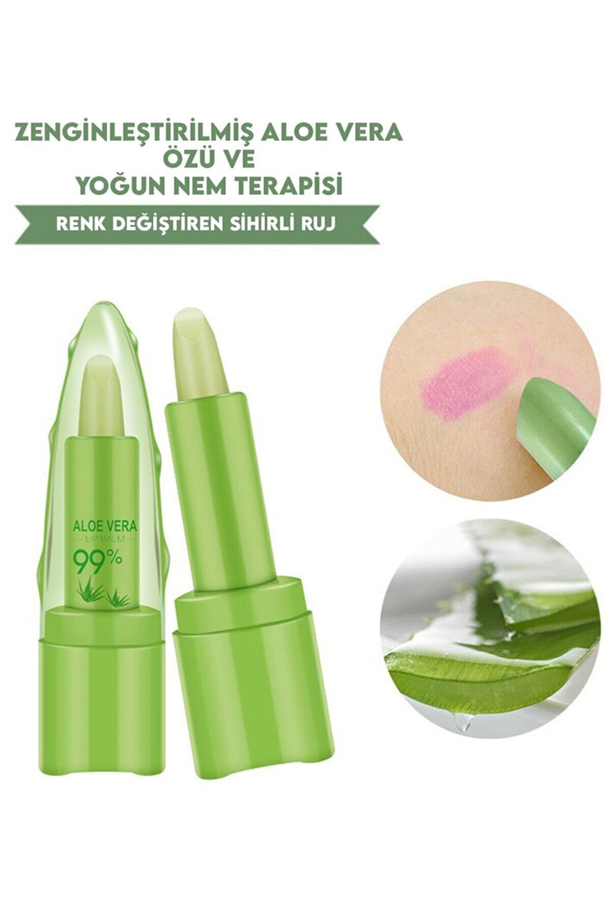 Sildne Aloevera %99 Dudak Bakım Nemlendirici Sihirli Ruj