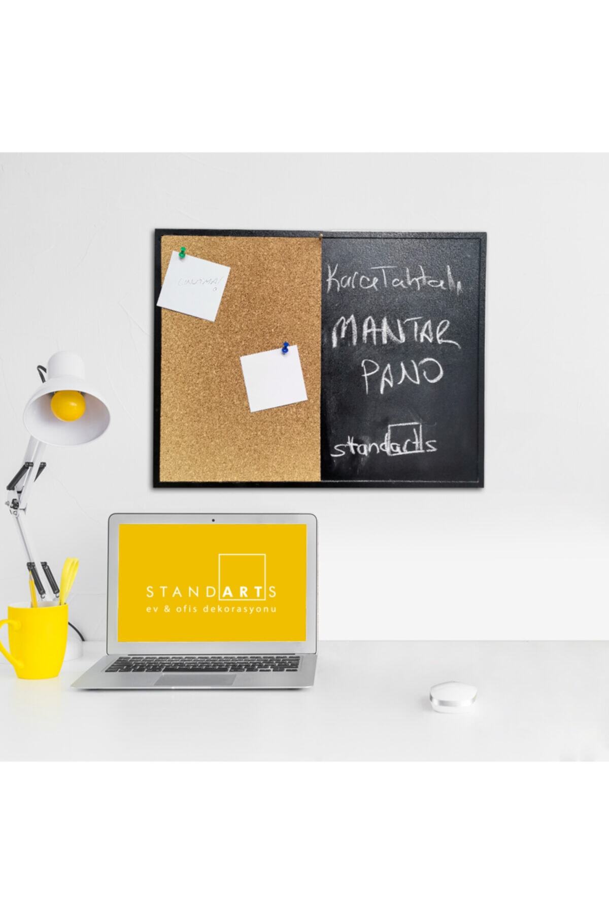 standarts Dekoratif Mantar Panolu Karatahta Küçük