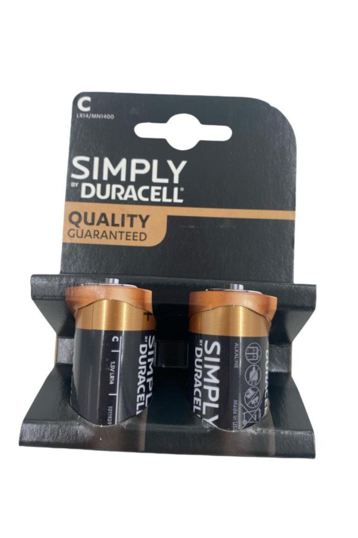 Duracell Simply Alkalin C Orta Boy Pil 2'li Paket