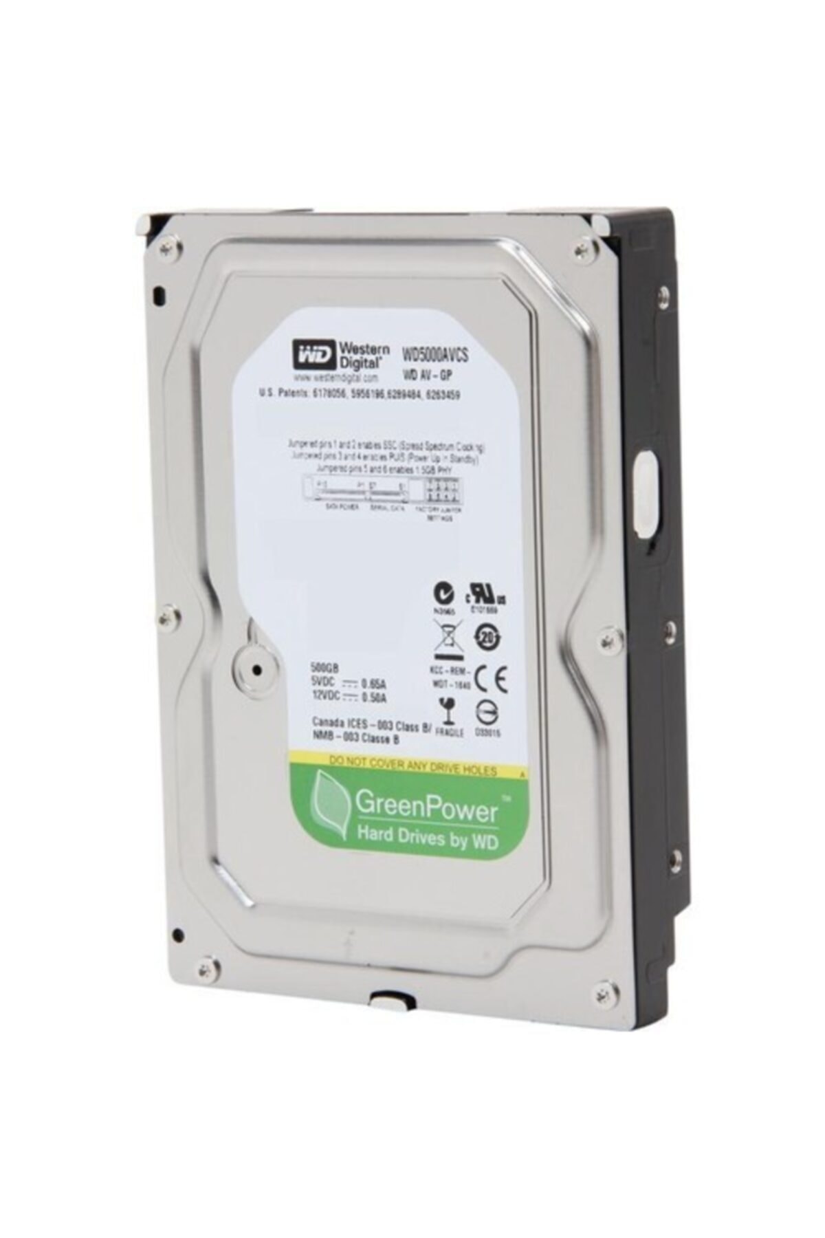 WESTERN DIGITAL Wd 500gb Sata-2 7200rpm 16mb Wd5000avcs Harddisk