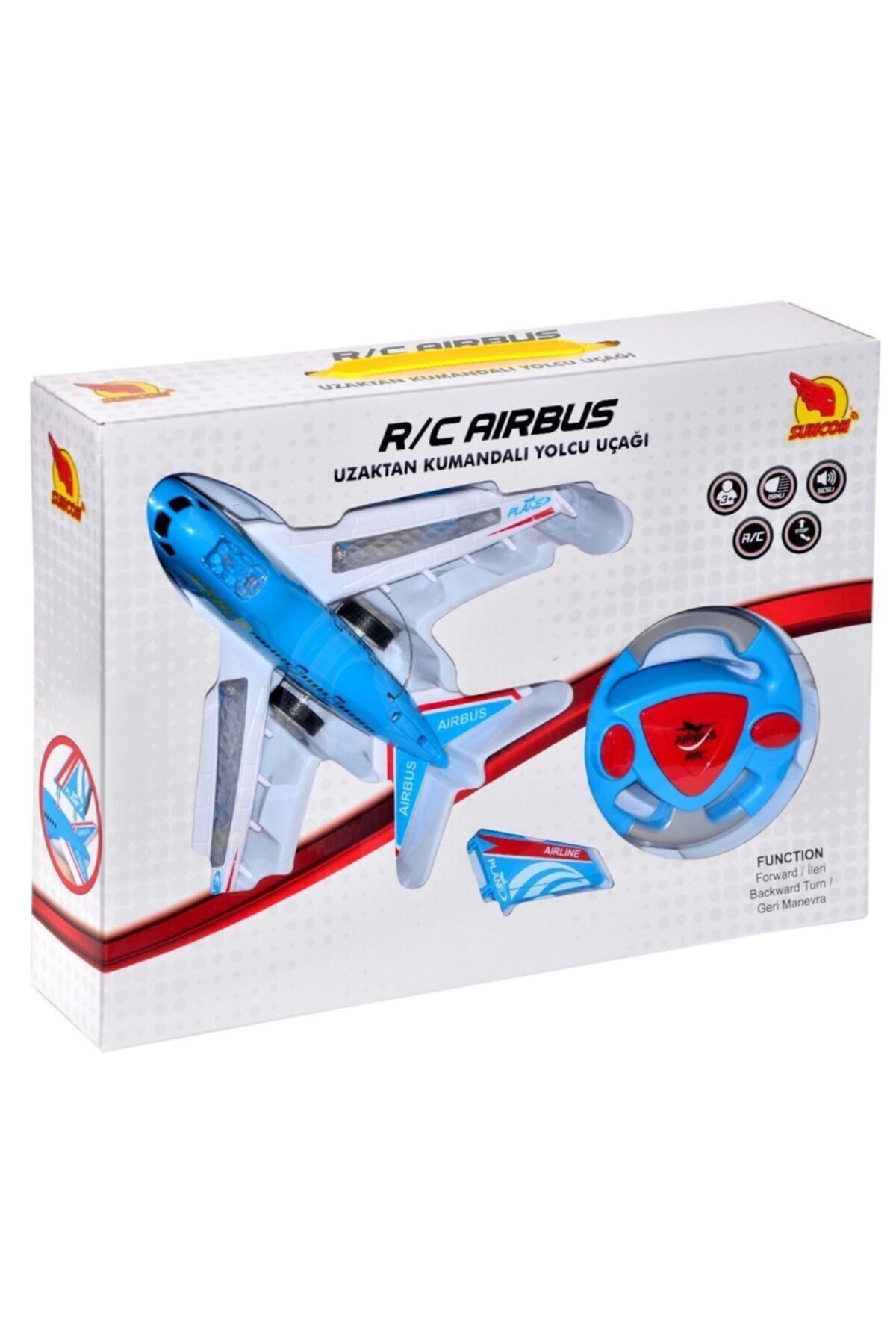 Sunman 02372 Uzaktan Kumandalı Sesli Ve Işıklı Yolcu Uçağı 23 Cm