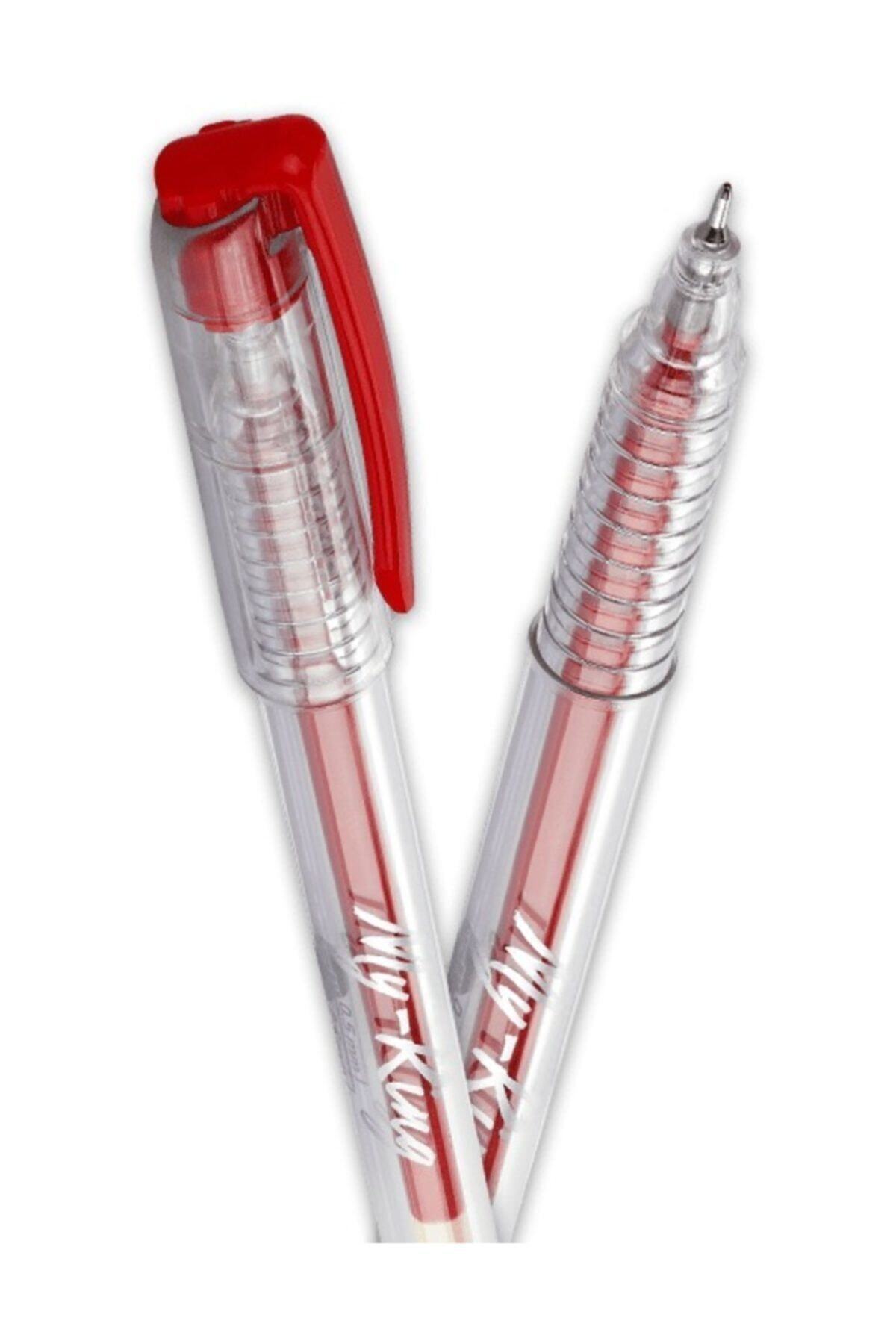 Pensan My-king Iğne Uçlu Metal Klipsli Jel Kalem 0.5 Mm Kırmızı
