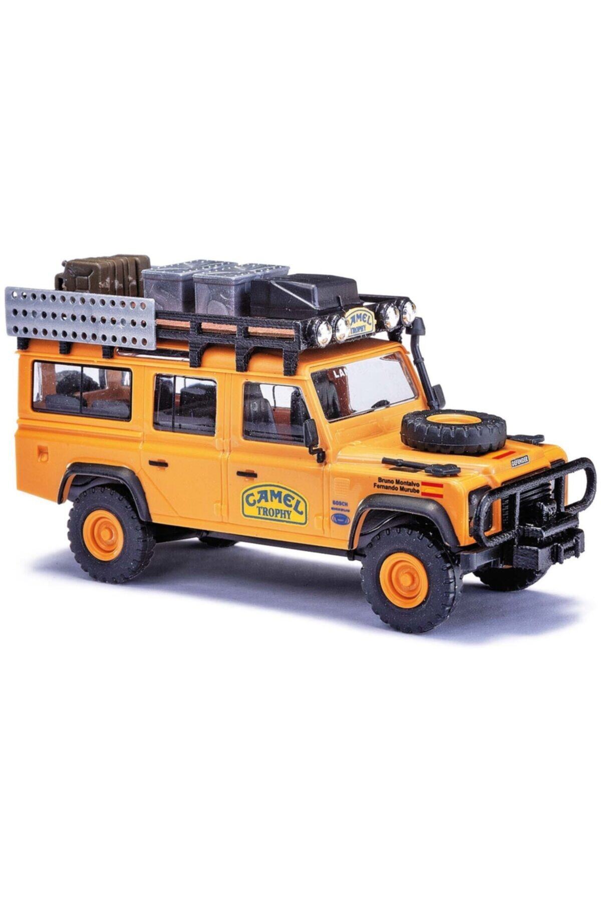 Busch Maket Model Araç Land Rover Defender Camel Trophy Spanien 1/87 Ho (50378)