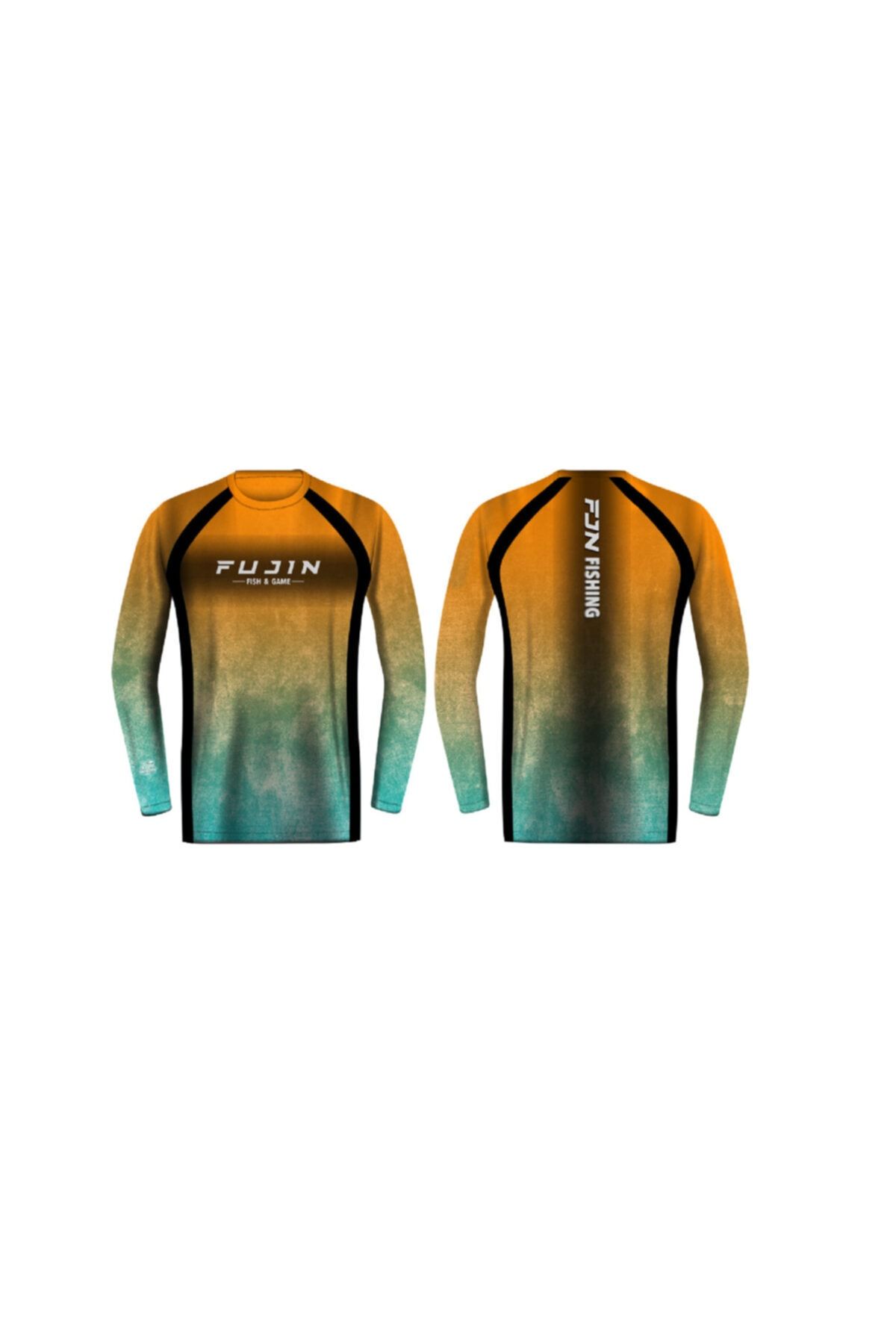 Fujin Performance T-shirt Aqua Orange