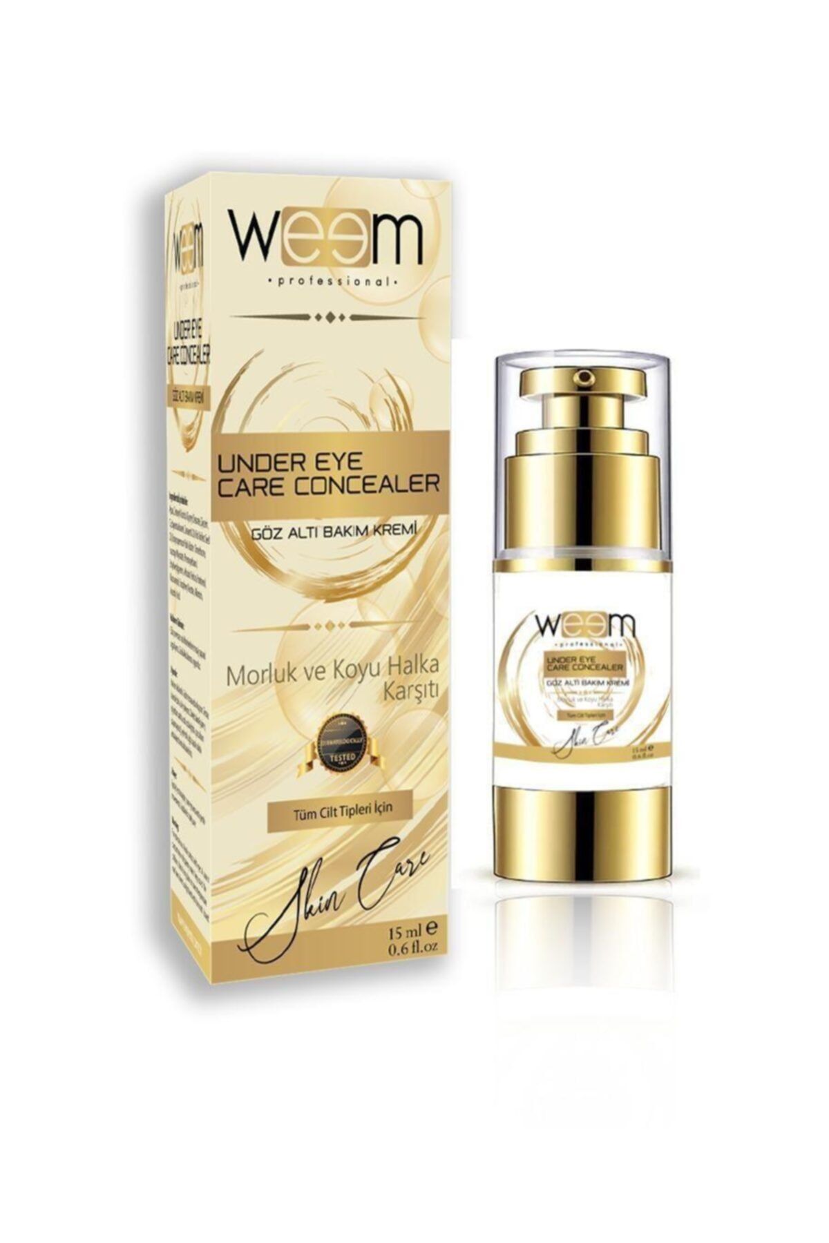 weem Professional Morluk Ve Koyu Halka Karşıtı Göz Altı Bakım Kremi Under Eye Care Concealer 15 Ml