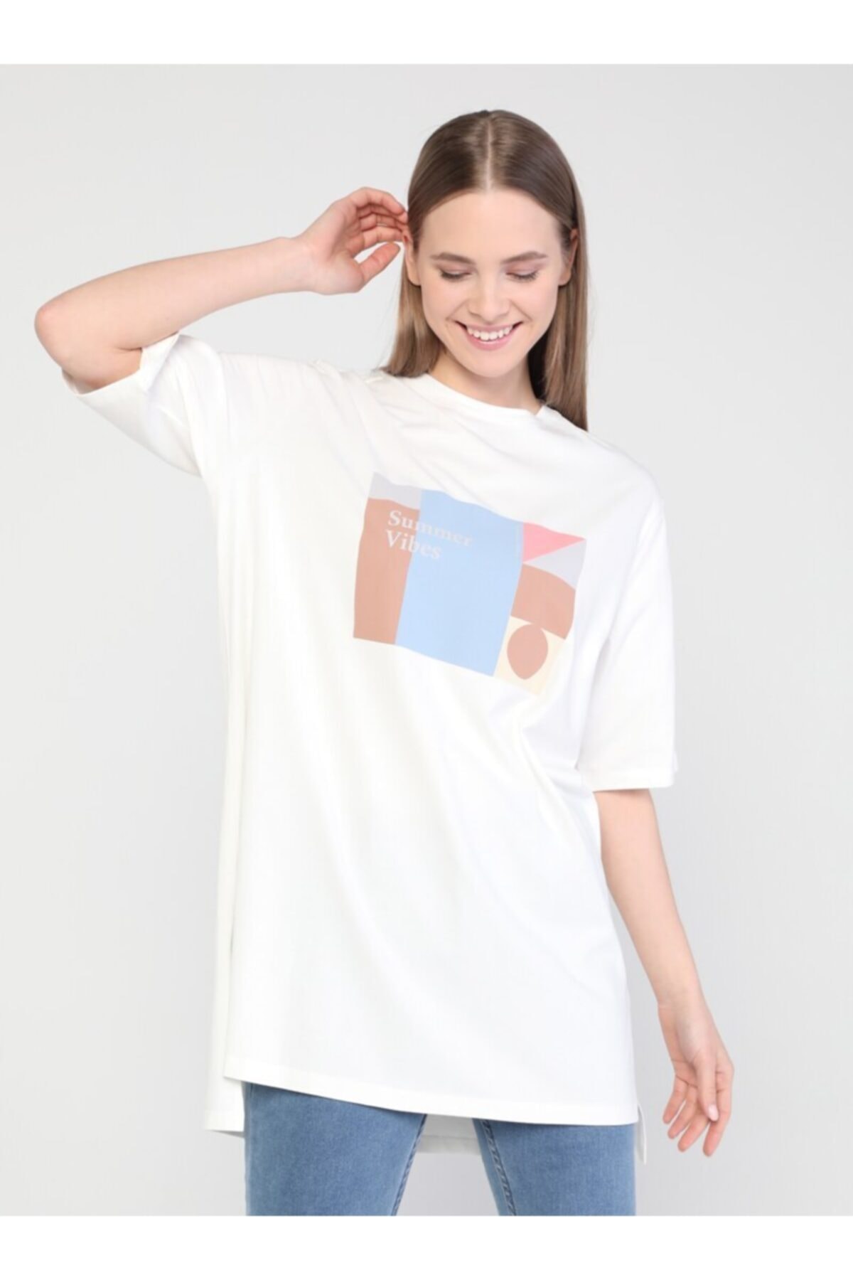 Benin Summer Vibes Baskılı Kısa Kollu T-shirt