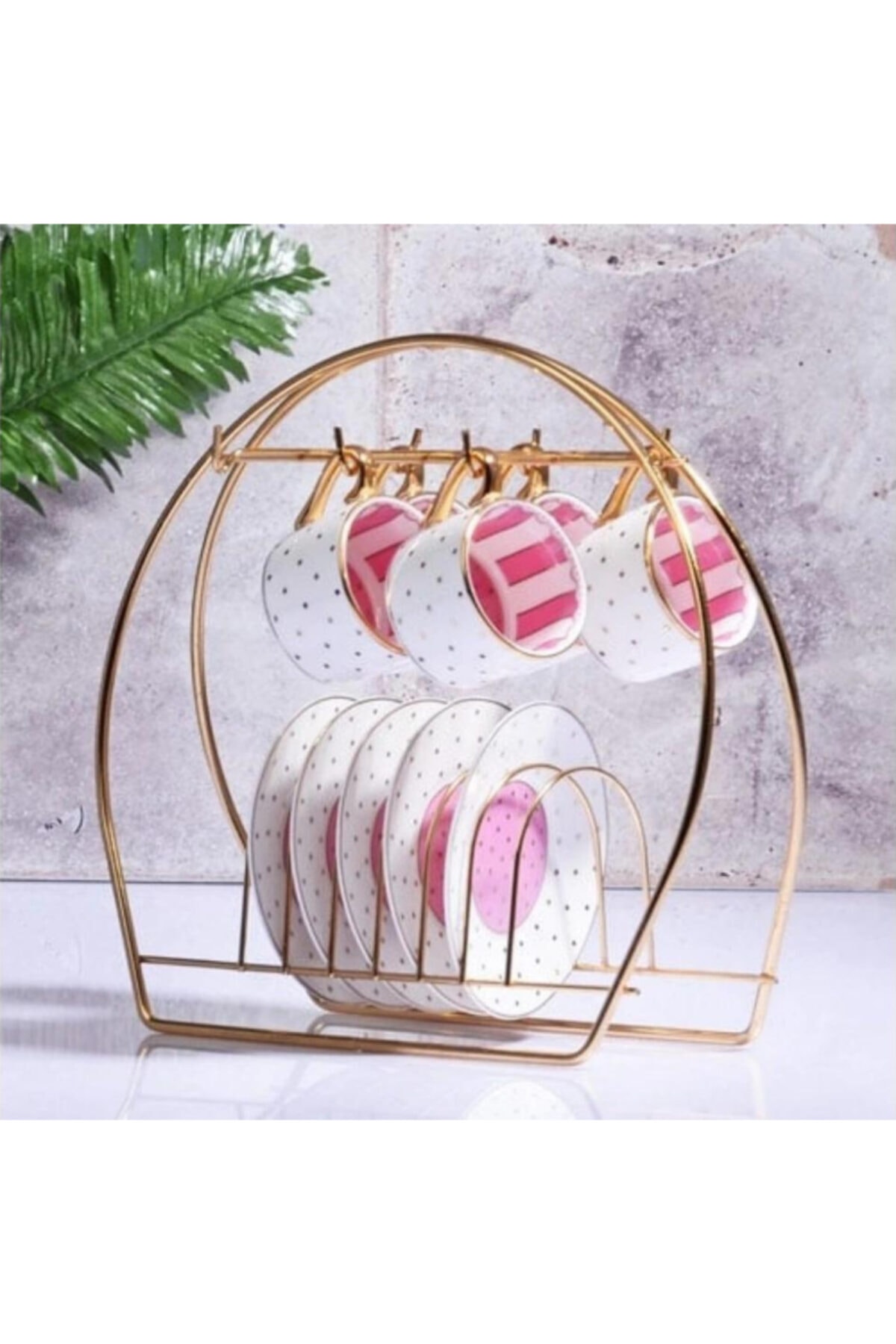 Turka Home Tel Fincan Askılığı Gold