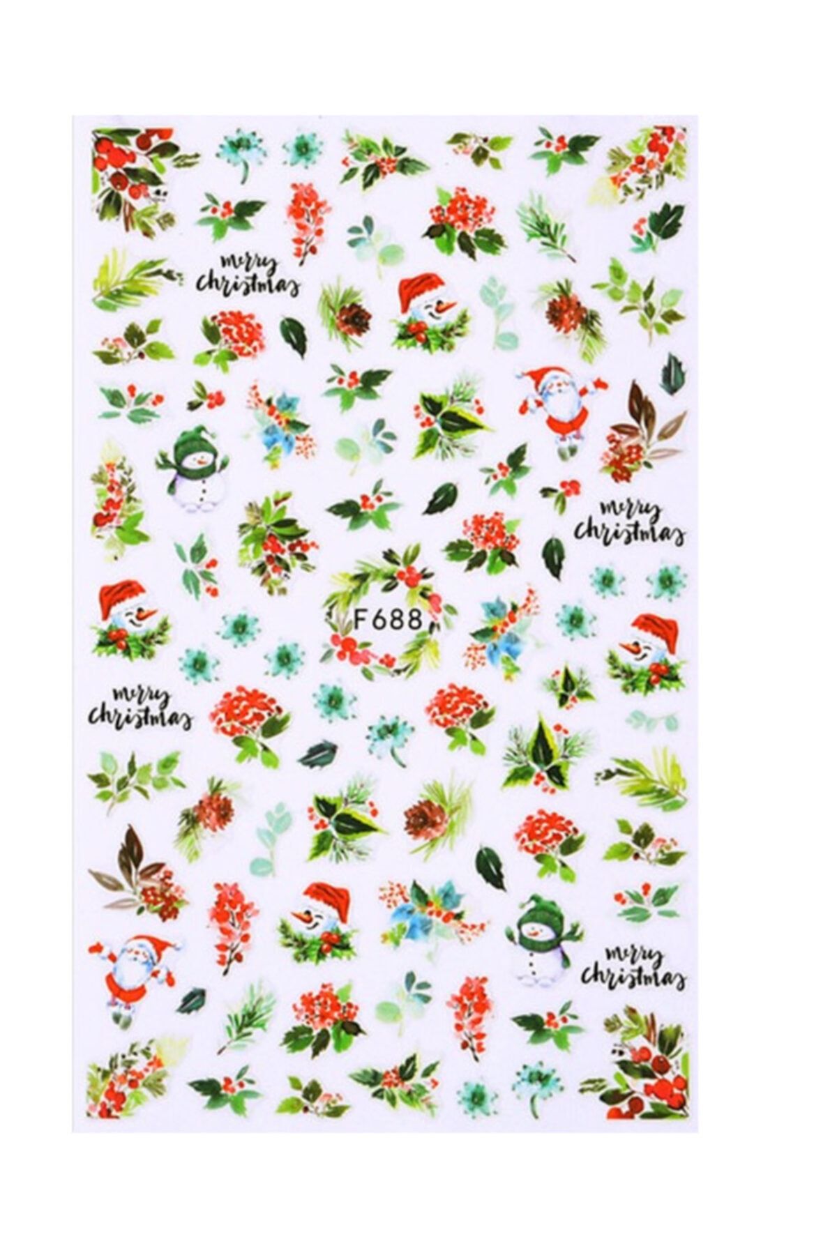 Born Pretty Yeni Yıl  Chrıstmas Naıl Decoratıon Tırnak Dekorasyon Stıcker