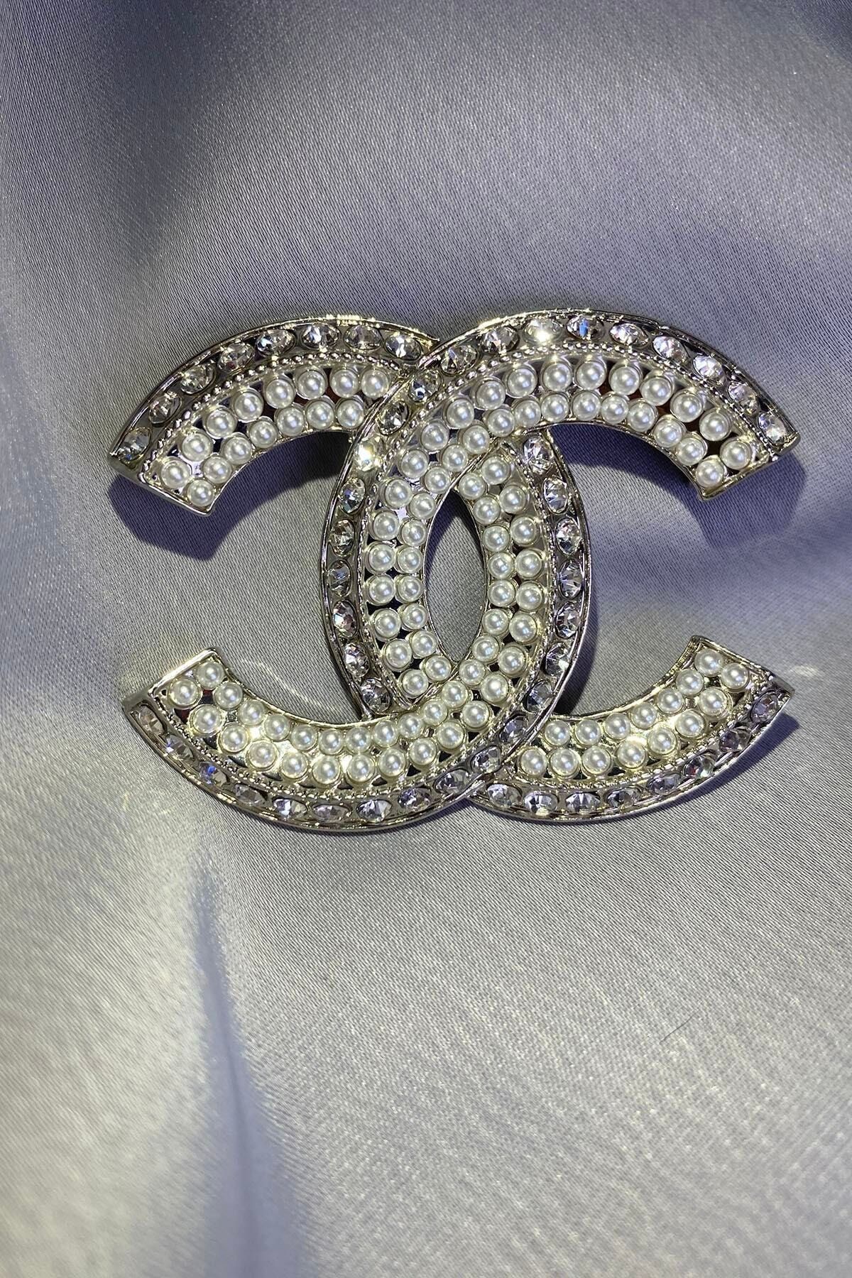 Nillaİstanbul Chanel Model Inci Taşlı Broş