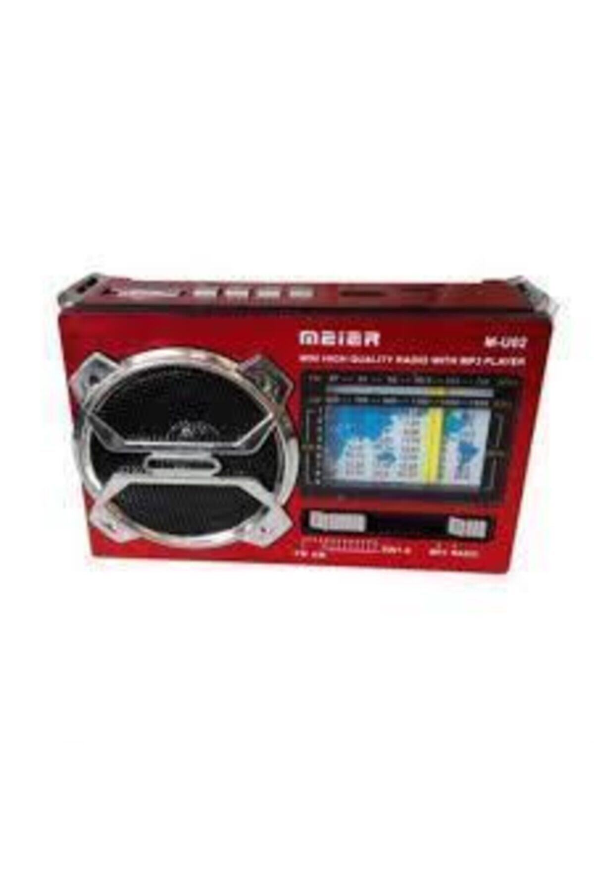 MASKAY Meier M-u02 Fenerli Şarjlı Fm Radyo Usb Sd Kart Mp3 Müzik Çalar