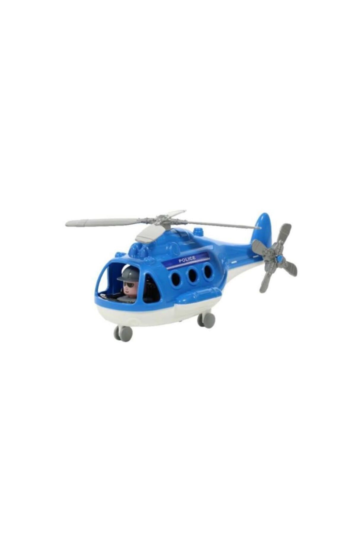 Güven Oyuncak Bisepetim Polesie Oyuncak Fileli Plastik Sürtmeli Polis Helikopter