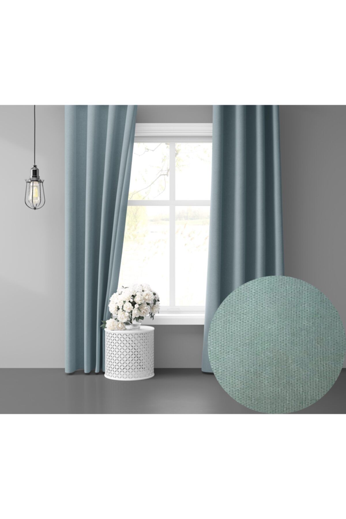 Perle Home Daily Series Sis Mavisi Ada Fon Perde