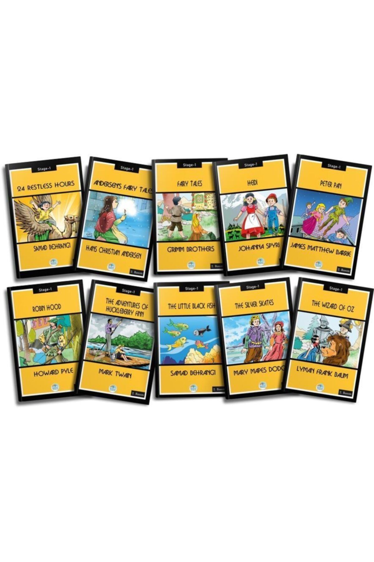 Mavi Çatı Yayınları Ingilizce Hikayeler 10 Kitap Set Stage 1