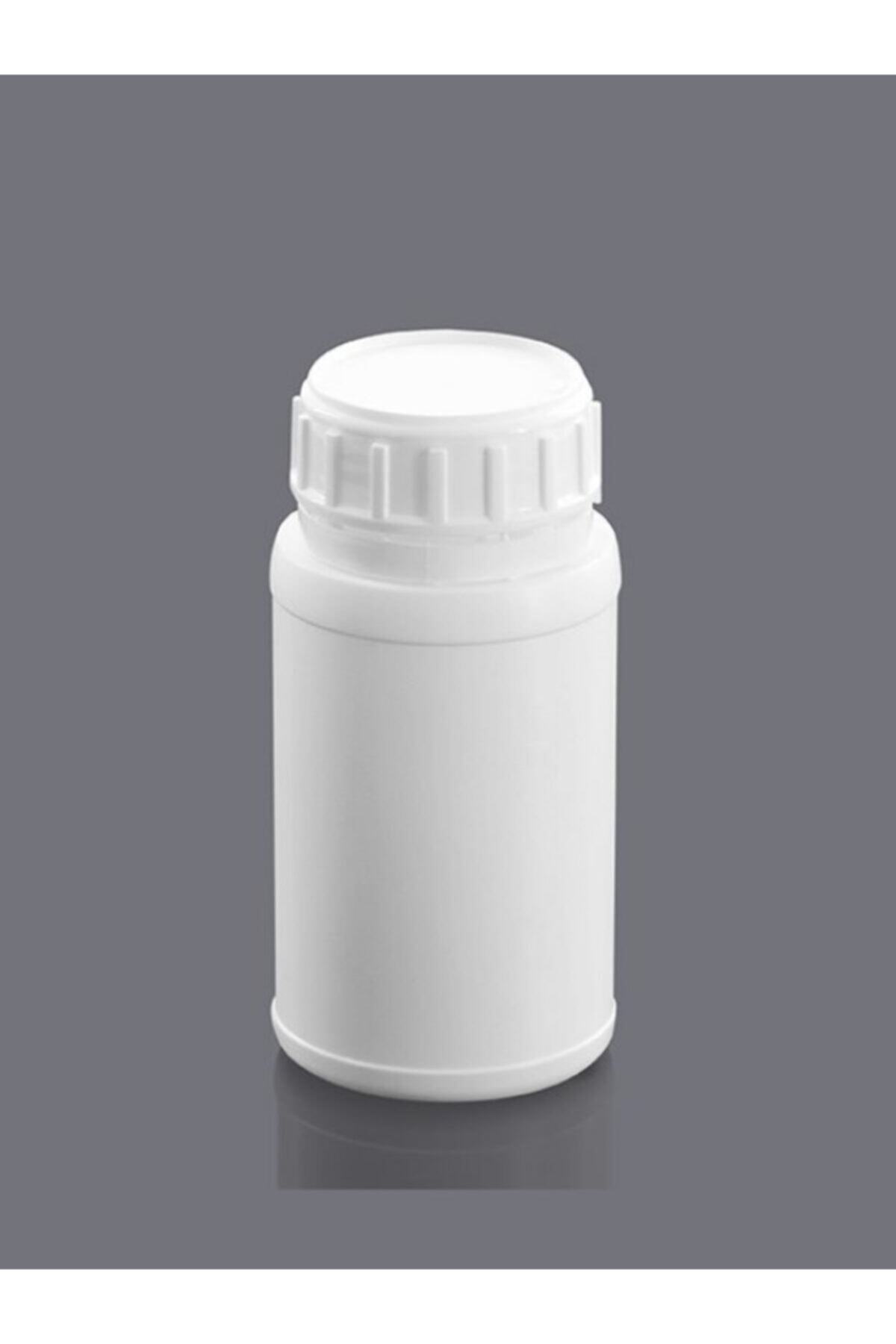 Borox Plastik Yuvarlak Şişe 250 ml  Kilit Kapaklı Sızdırmaz Numune Şişesi 5 Adet