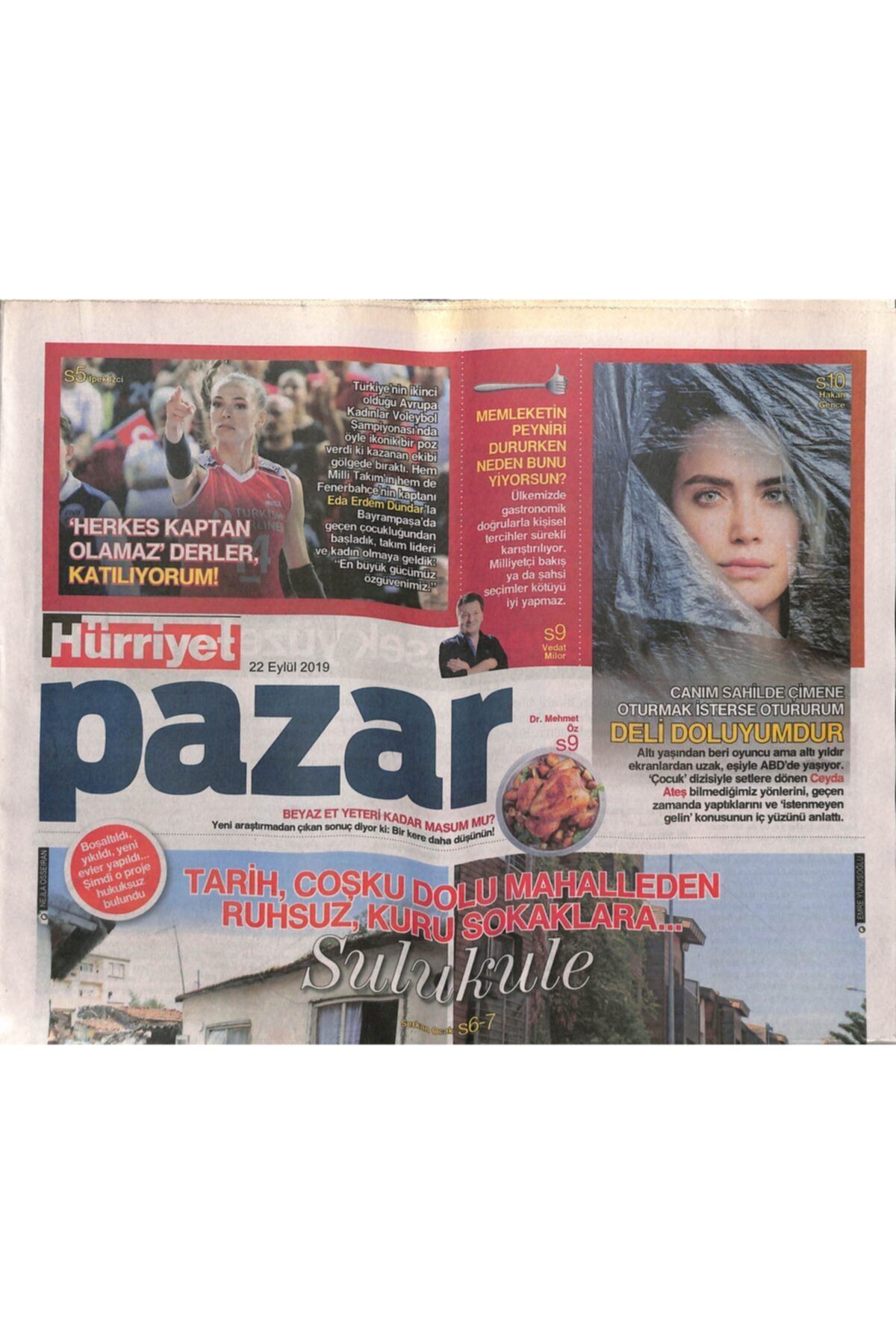 Gökçe Koleksiyon Hürriyet Gazetesi Pazar Eki 22 Eylül 2019 Bir Modern Zaman İlahı  Brad Pitt