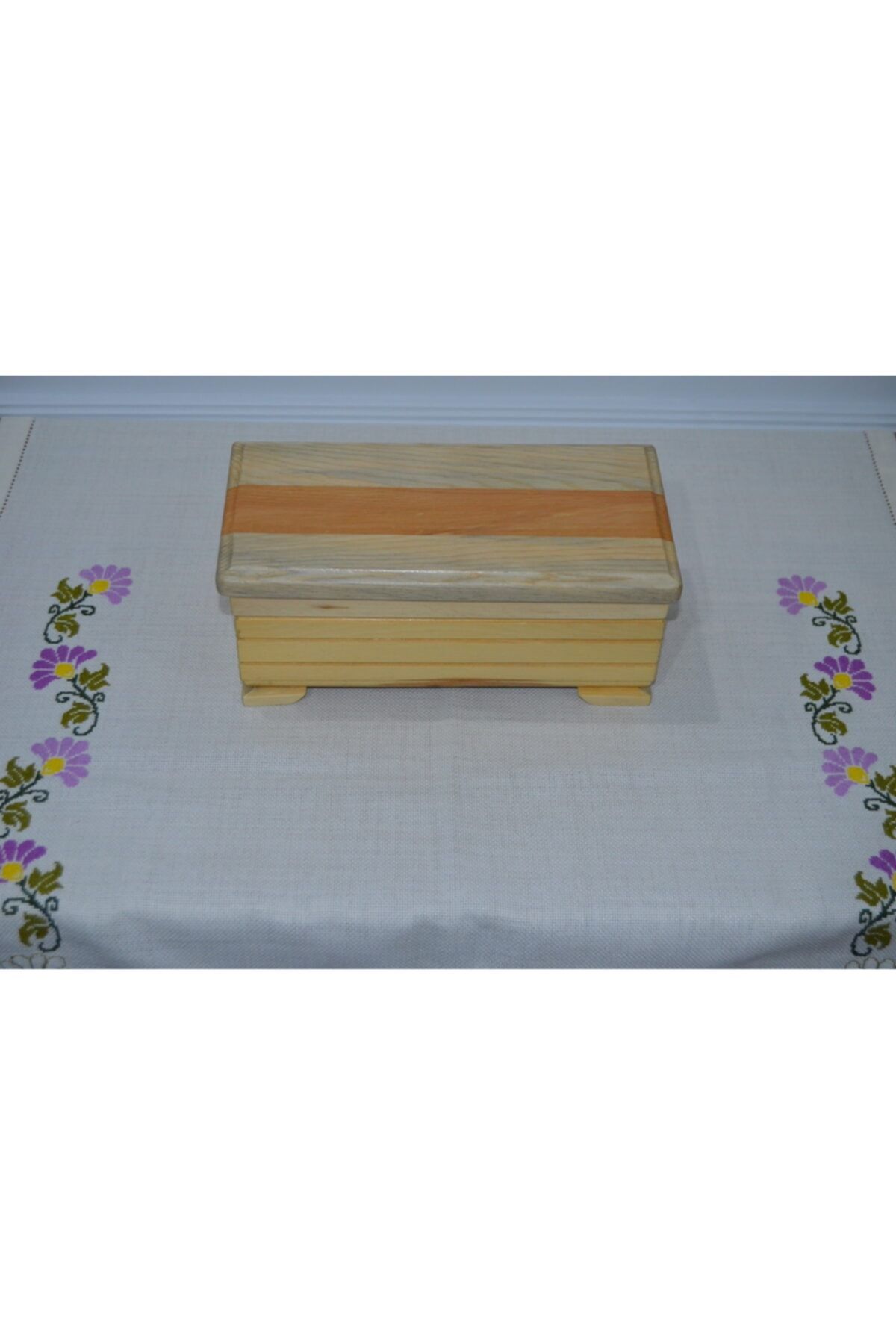 AHŞAPTAN SANAT Ahşap Takı Kutusu-27x14x10