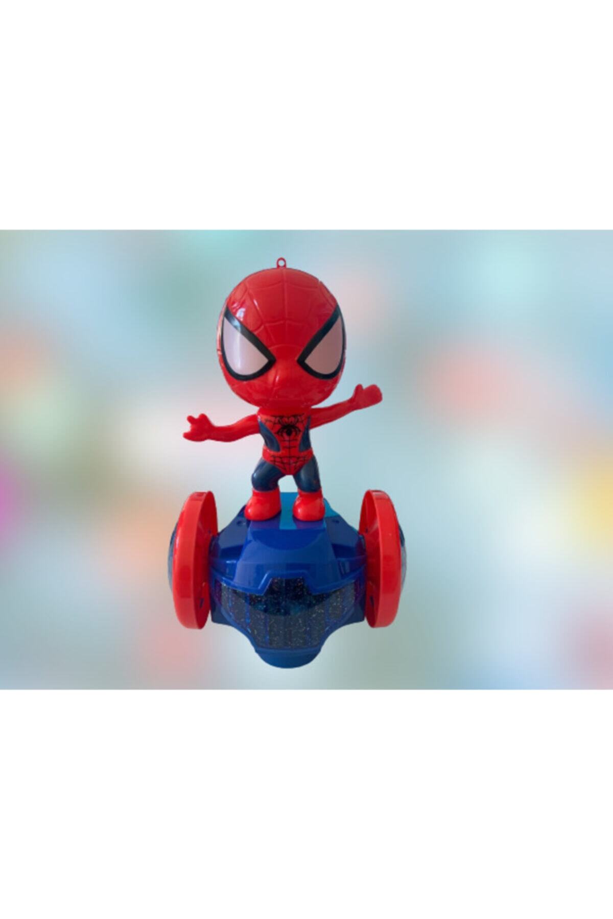 Toyshome Spiderman Sesli Işıklı Hareketli Çarp Dön Araba Örümcek Adam