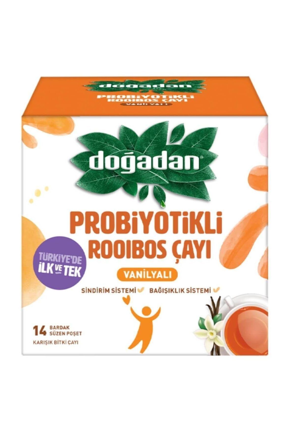 Doğadan Probiyotikli Rooibos Çayı Vanilyalı 14 Poşet