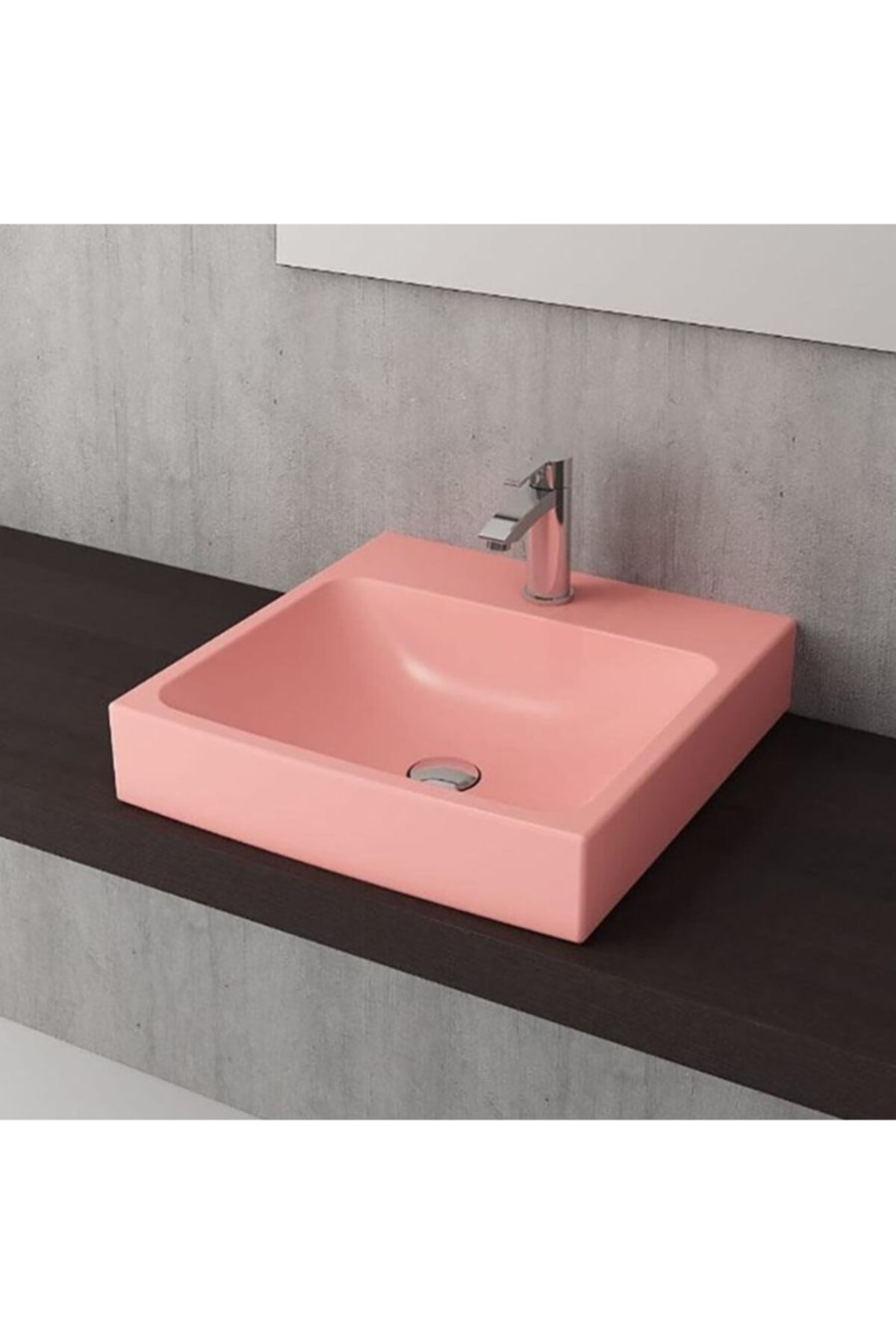 Bocchi Scala Tezgah Üstü Lavabo 48 Cm Mat Somon 1076-032-0126
