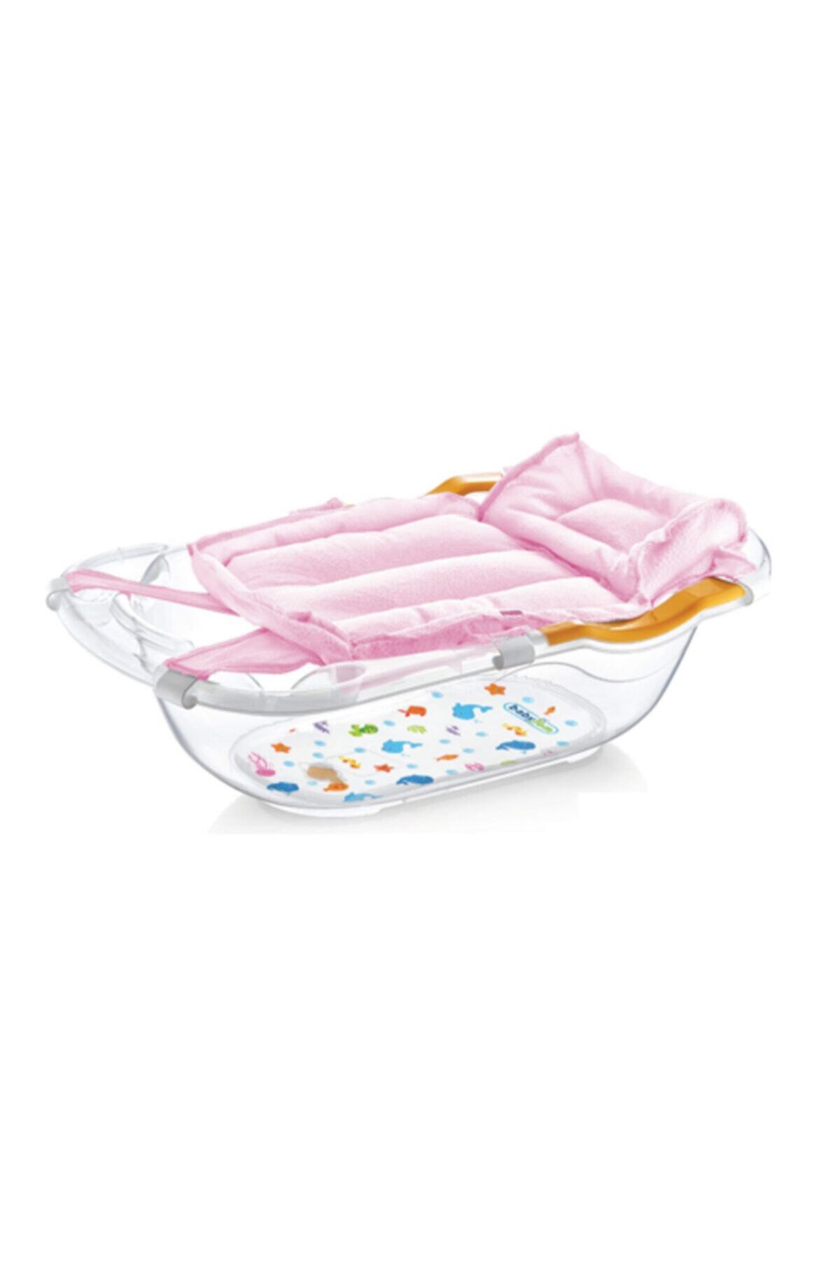 BAYB JEM Pembe Renkil Köpüklü Banyo Filesi