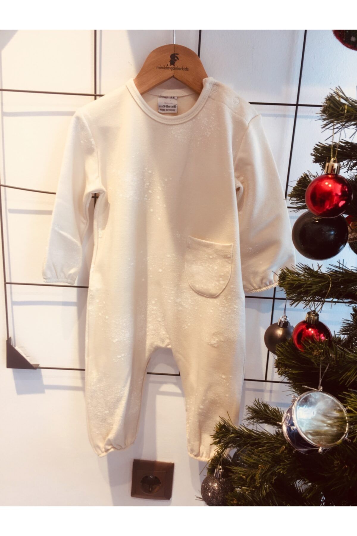 HEYOO KİDS Unisex Püskürtme Desenli Tulum